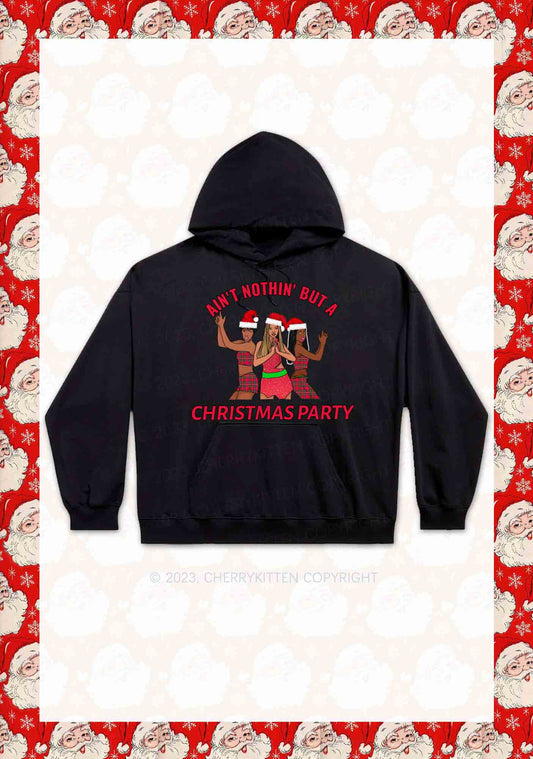 Ain't Nothin' But A Christmas Party Y2K Hoodie Cherrykitten