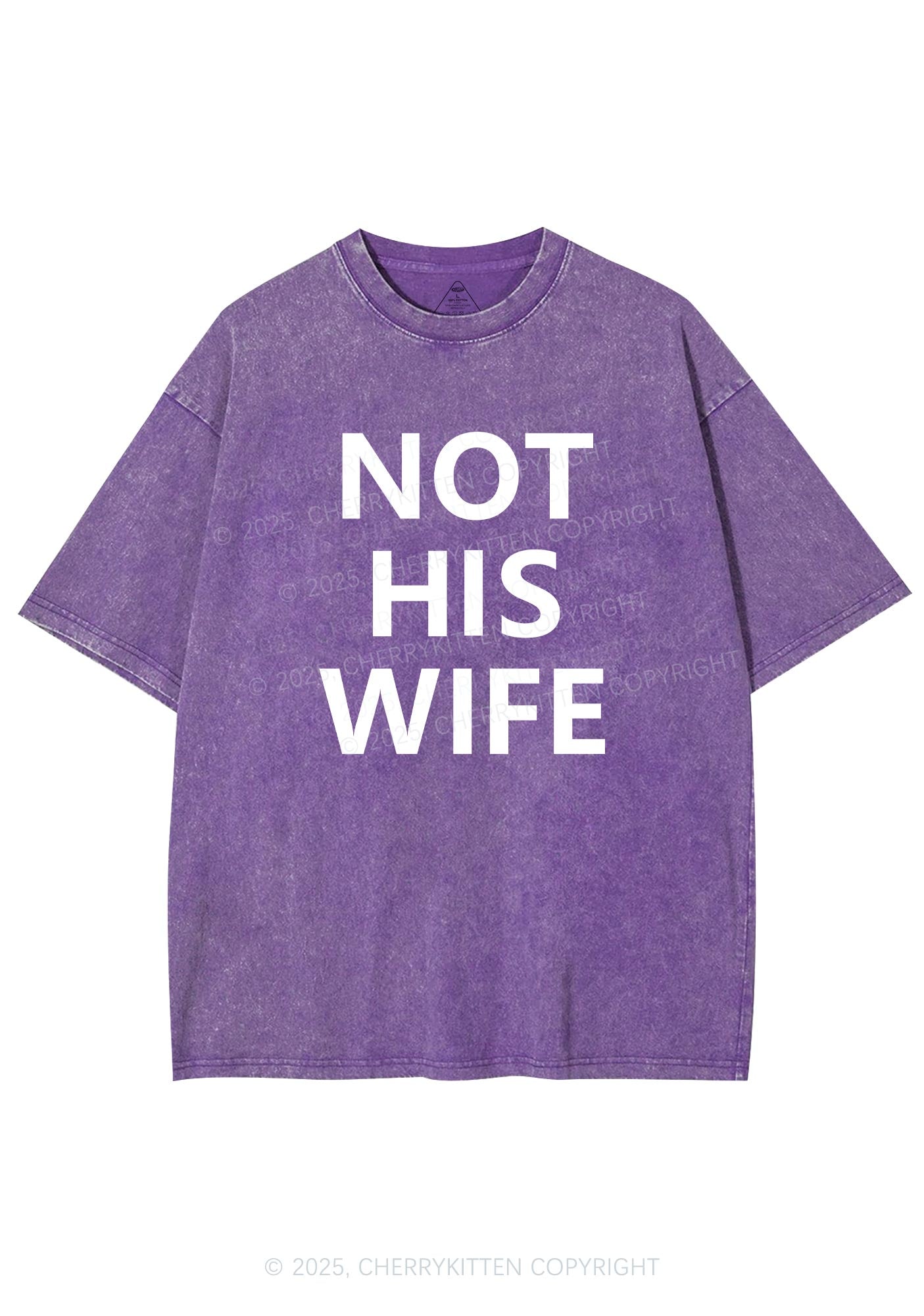 Not His Wife Y2K Shirts Washed Tee Cherrykitten