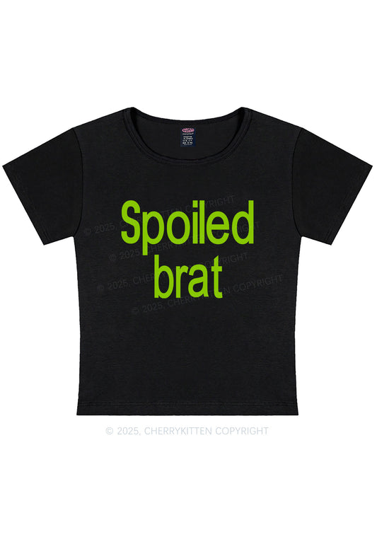 Spoiled Brat Y2K Baby Tee Cherrykitten