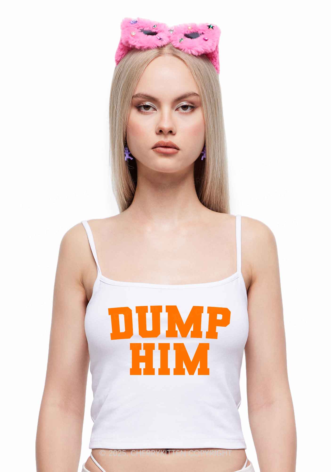 Dump Him Y2K Spaghetti Strap Cami Cherrykitten