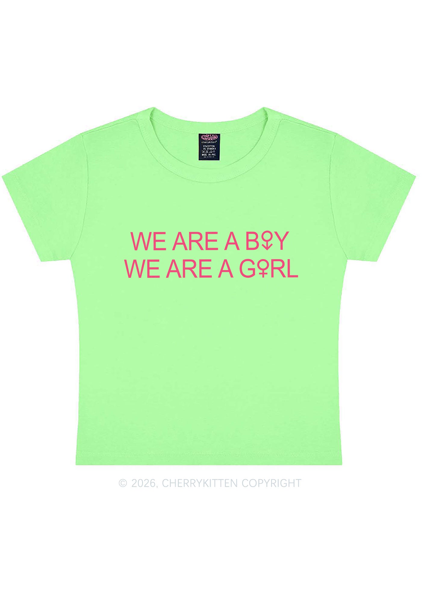 We Are A Boy Pride Y2K Baby Tee Cherrykitten