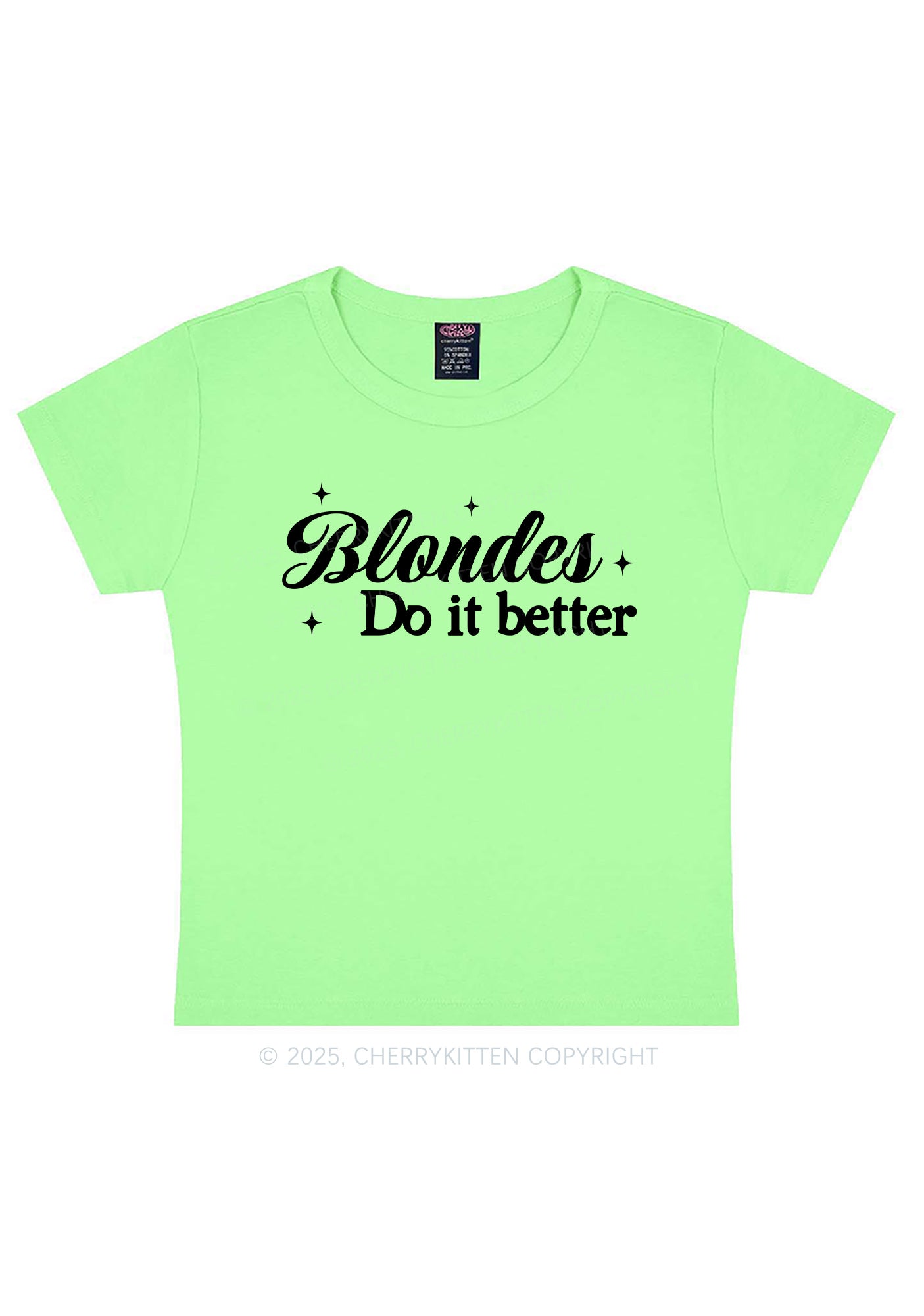 Blondes Do It Better Y2K Baby Tee Cherrykitten