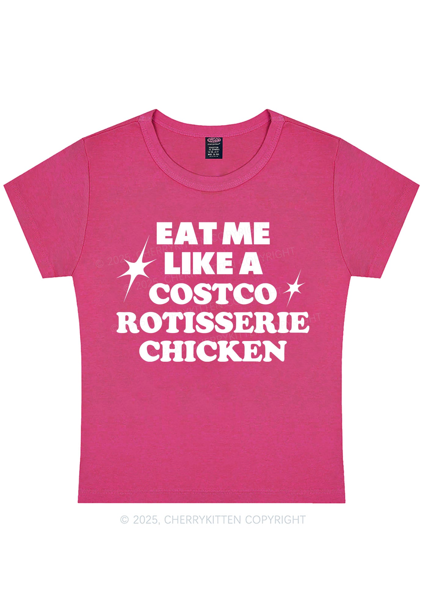 Eat Me Like Chicken Y2K Baby Tee Cherrykitten