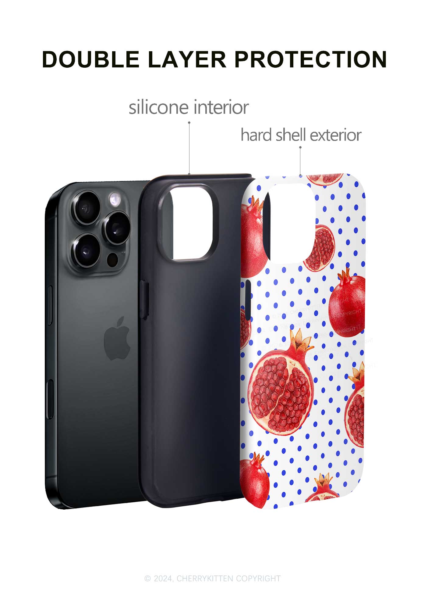 Red Pomegranate Y2K Phone Case Cherrykitten