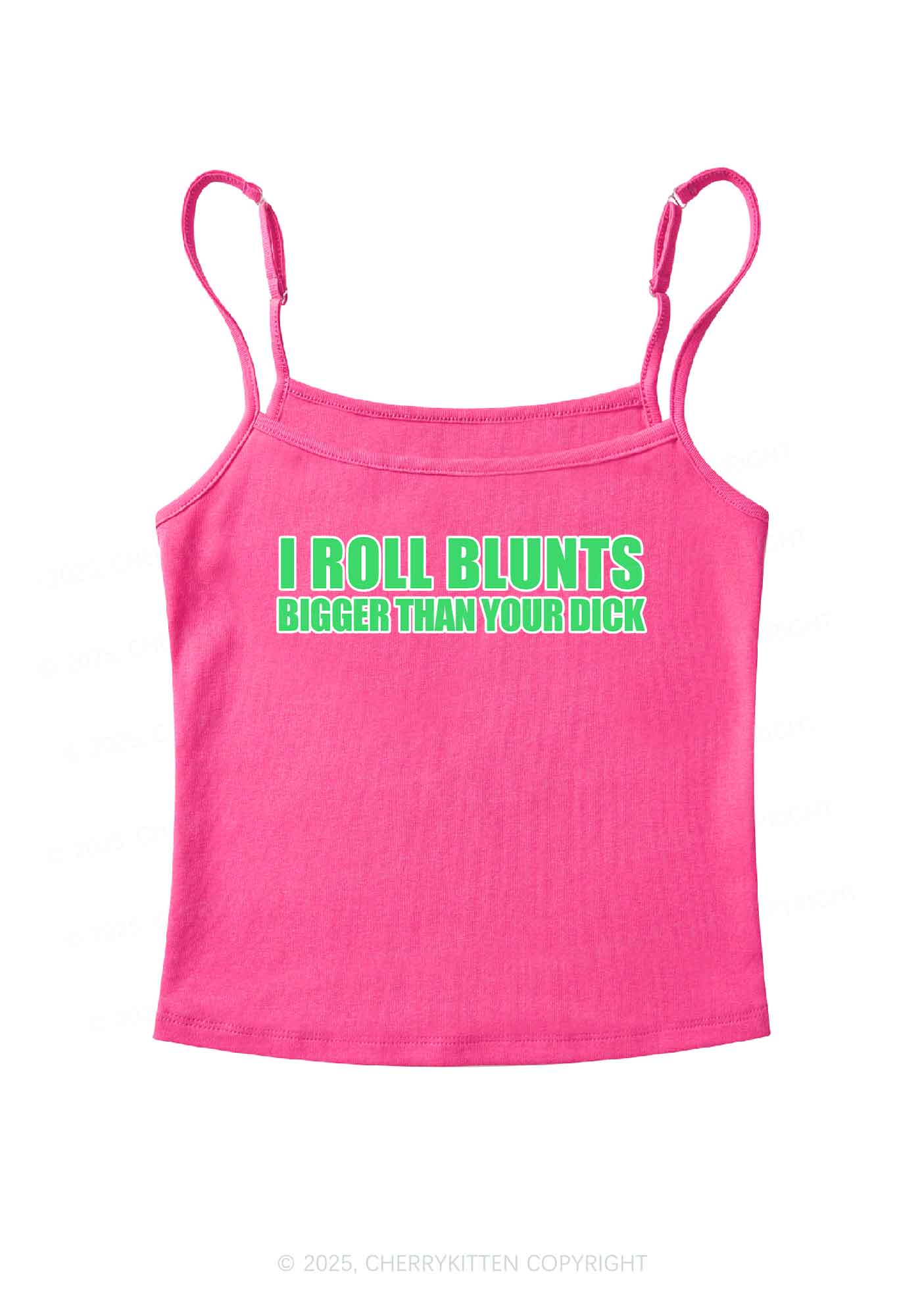 I Roll Blunts Y2K Spaghetti Strap Cami Cherrykitten