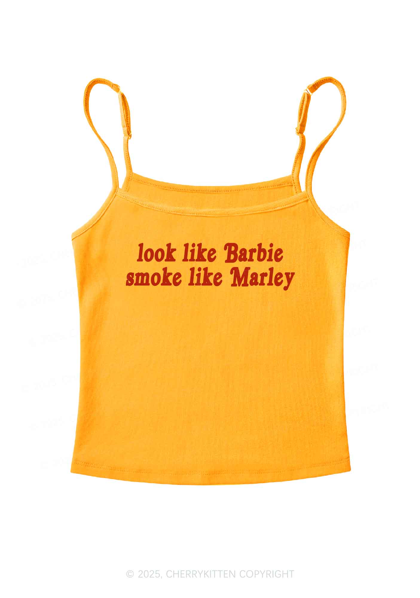 Smoke Like Marley Y2K Spaghetti Strap Cami Cherrykitten