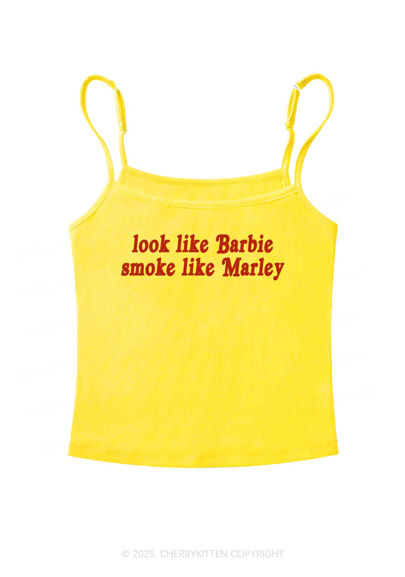 Smoke Like Marley Y2K Spaghetti Strap Cami Cherrykitten