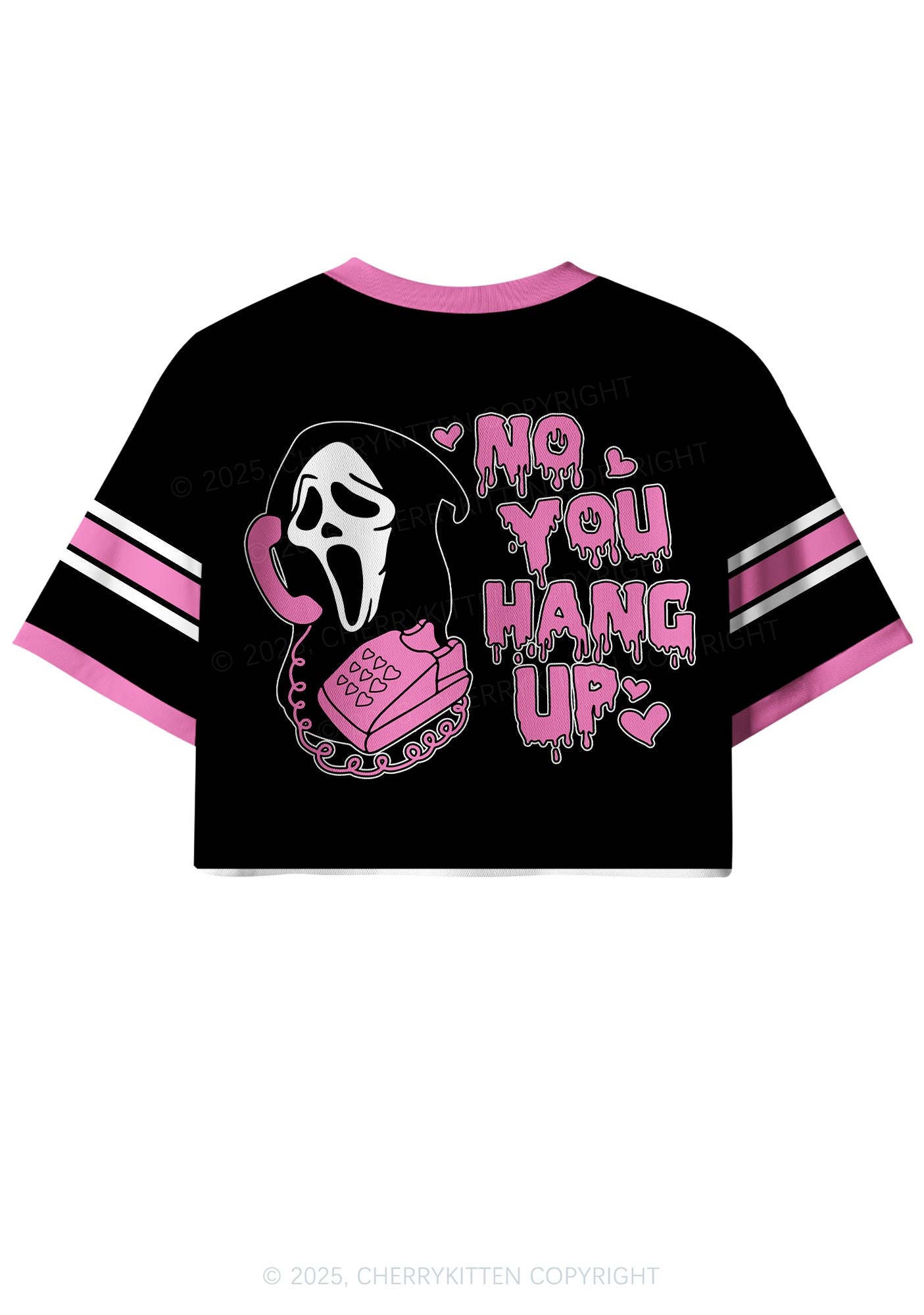 Halloween Custom Horror Call Y2K Crop Sport Jersey Shirts Cherrykitten