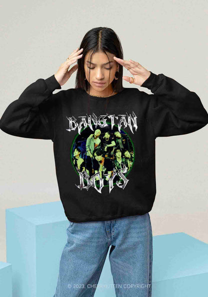 The Bangtan Boys Kpop Y2K Sweatshirt Cherrykitten