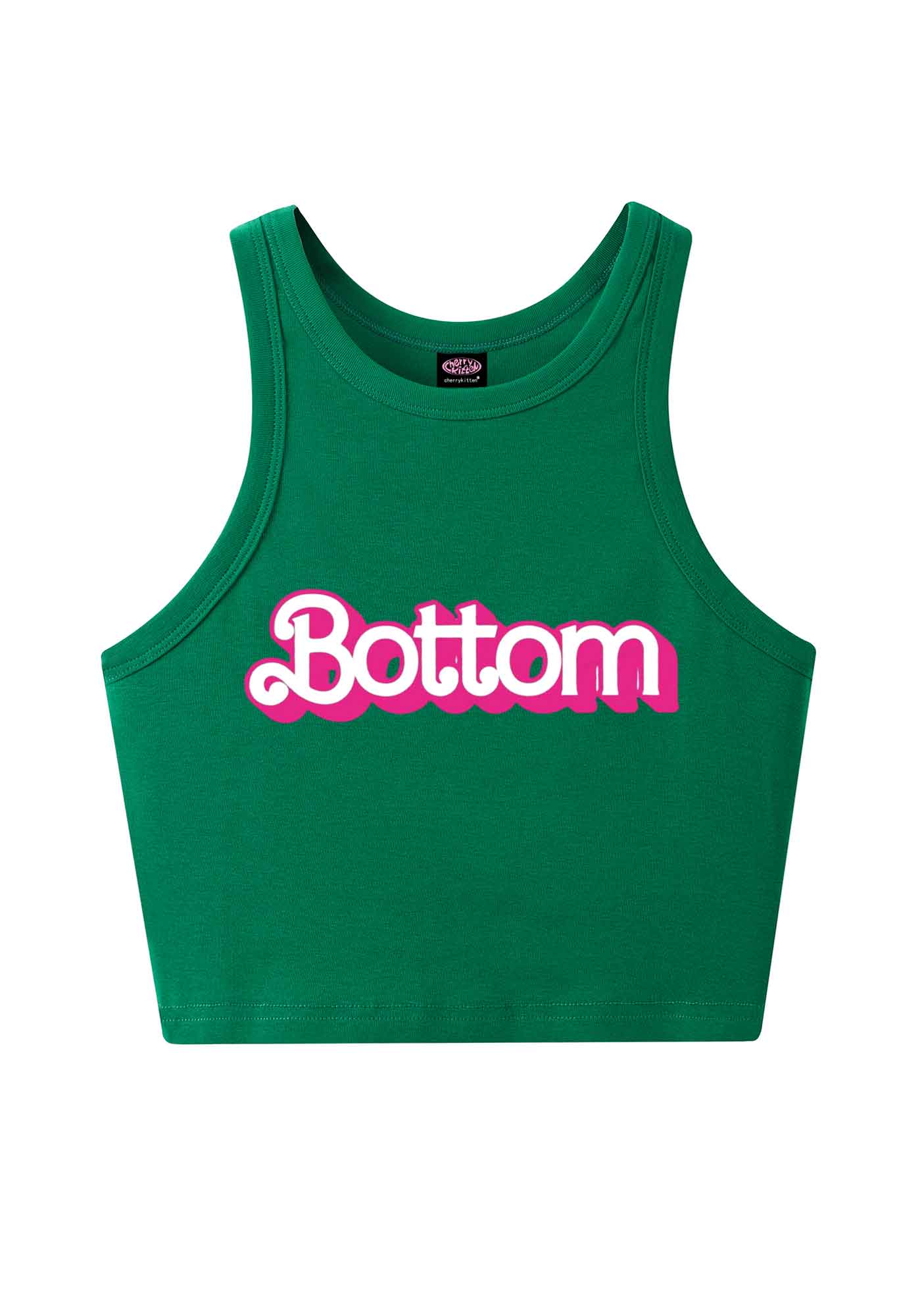 Pink Bottom Pride Y2K Crop Tank Top Cherrykitten