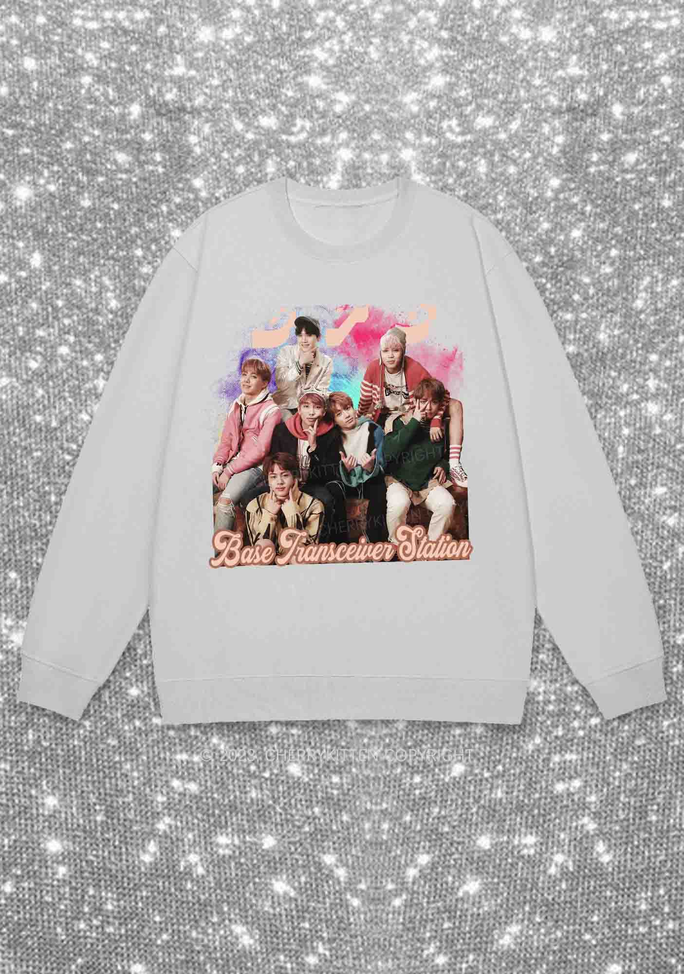 Bangtan Meaning Kpop Y2K Sweatshirt Cherrykitten