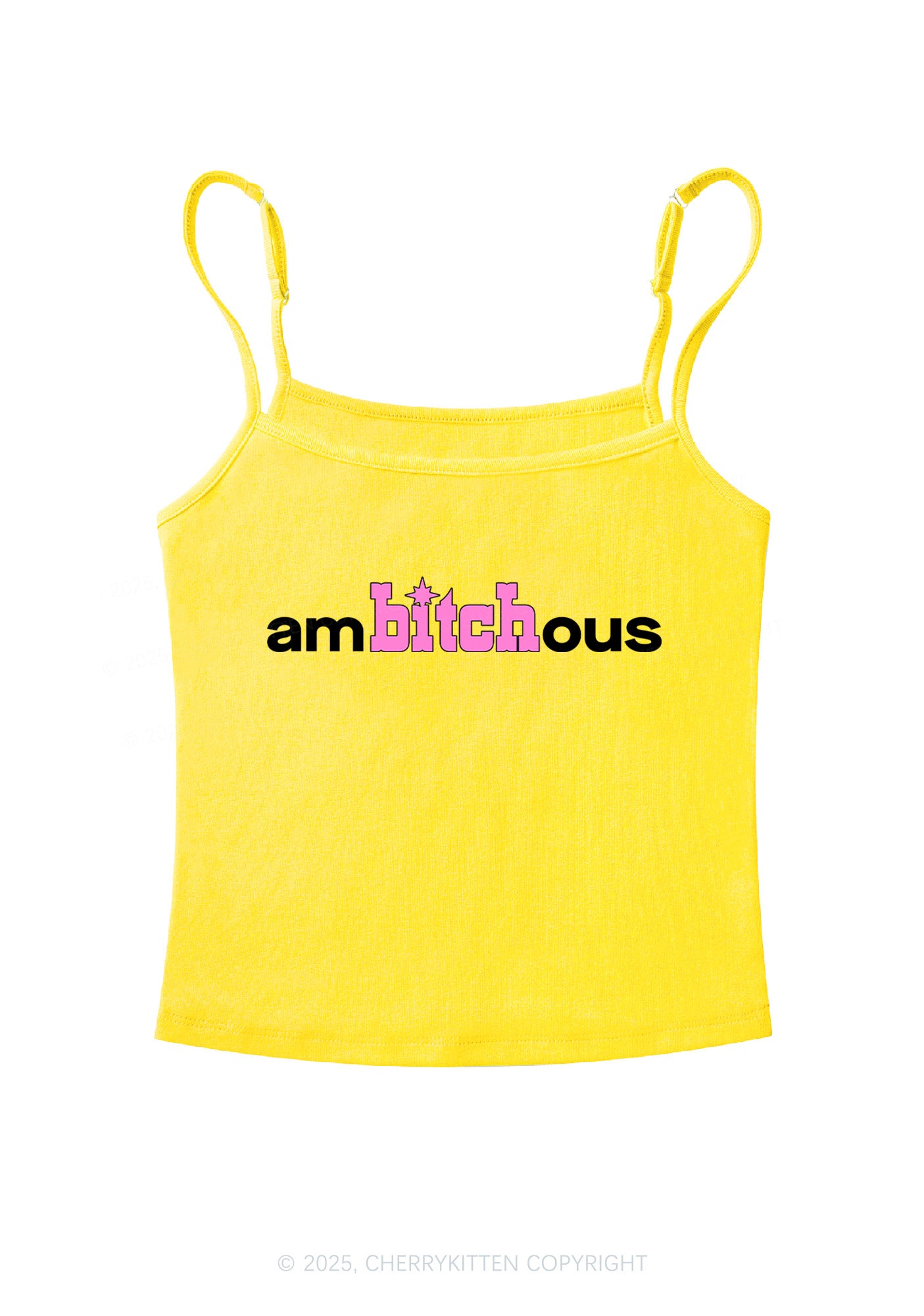 Ambxxchous Y2K Spaghetti Strap Cami Cherrykitten