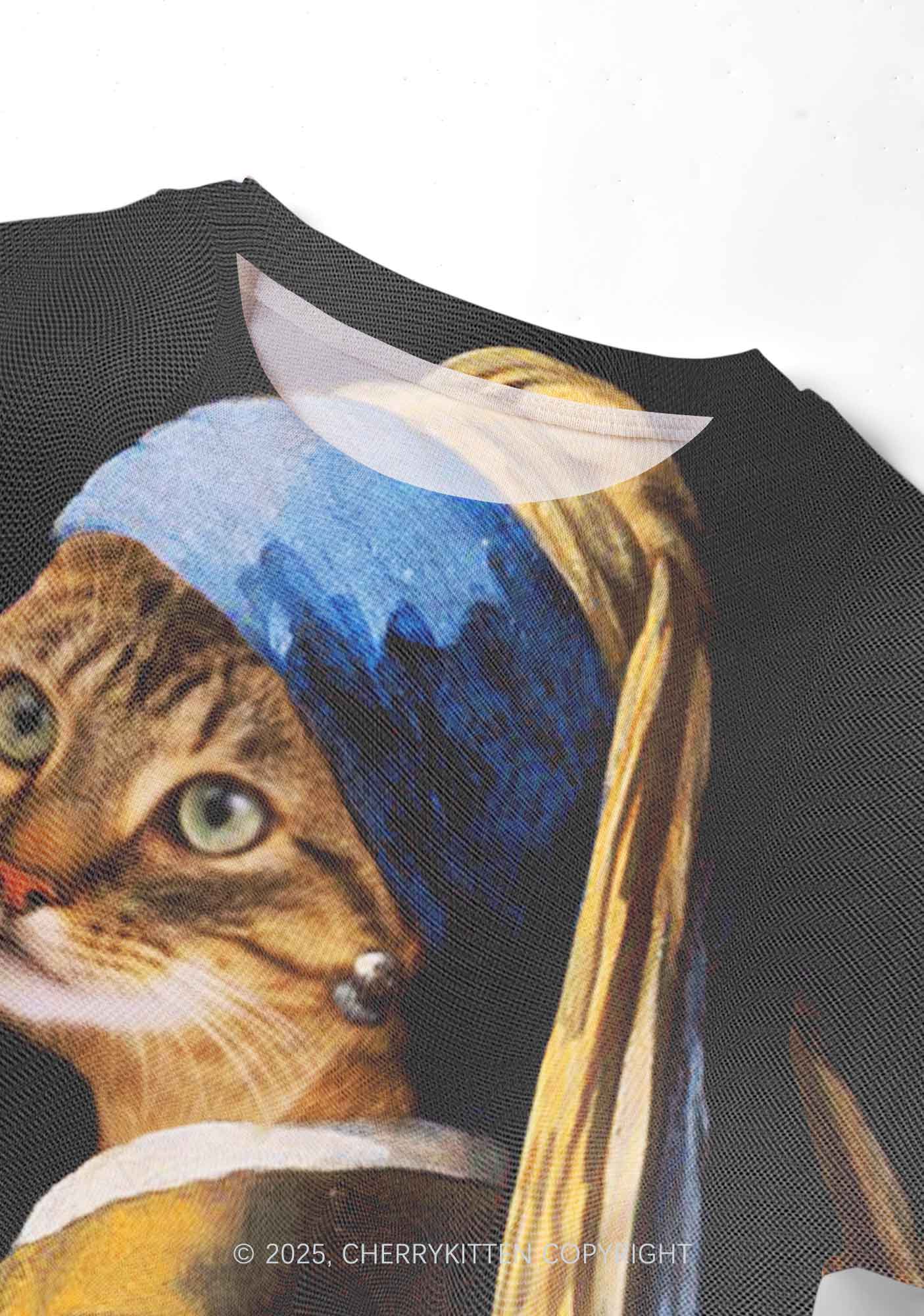 The Lady Cat Y2K Mesh Crop Top Cherrykitten