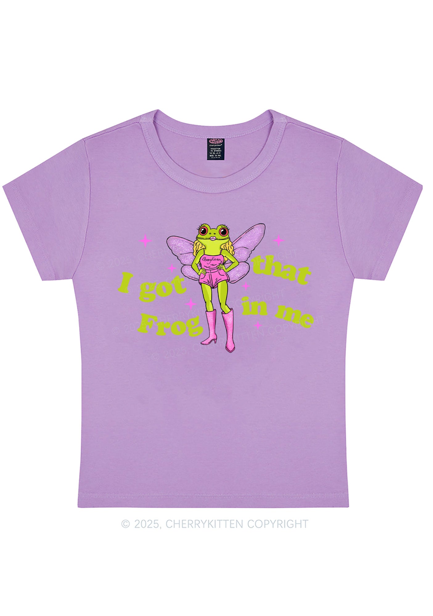 I Got That Frog Y2K Baby Tee Cherrykitten