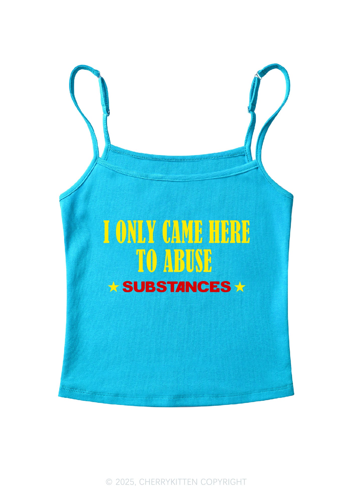 Abuse Substances Y2K Spaghetti Strap Cami Cherrykitten