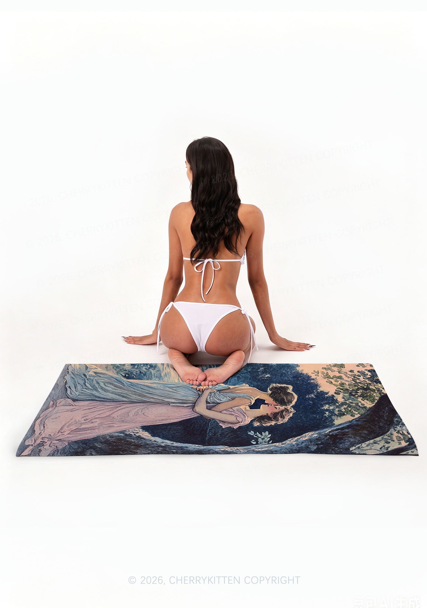 Best Friends Pride Y2K Beach Towel Cherrykitten