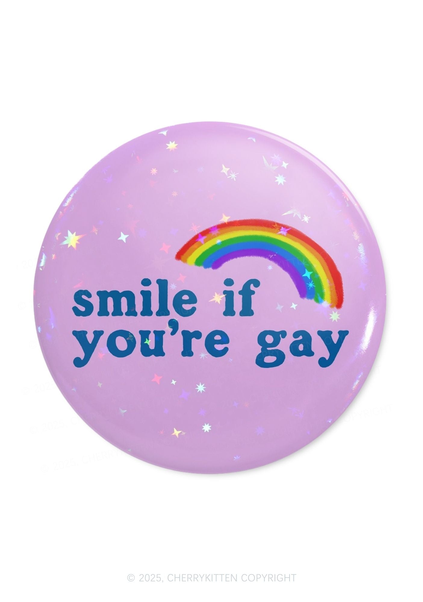 Rainbow Smile If You're Gay Pride 1Pc Y2K Pin Badge Cherrykitten