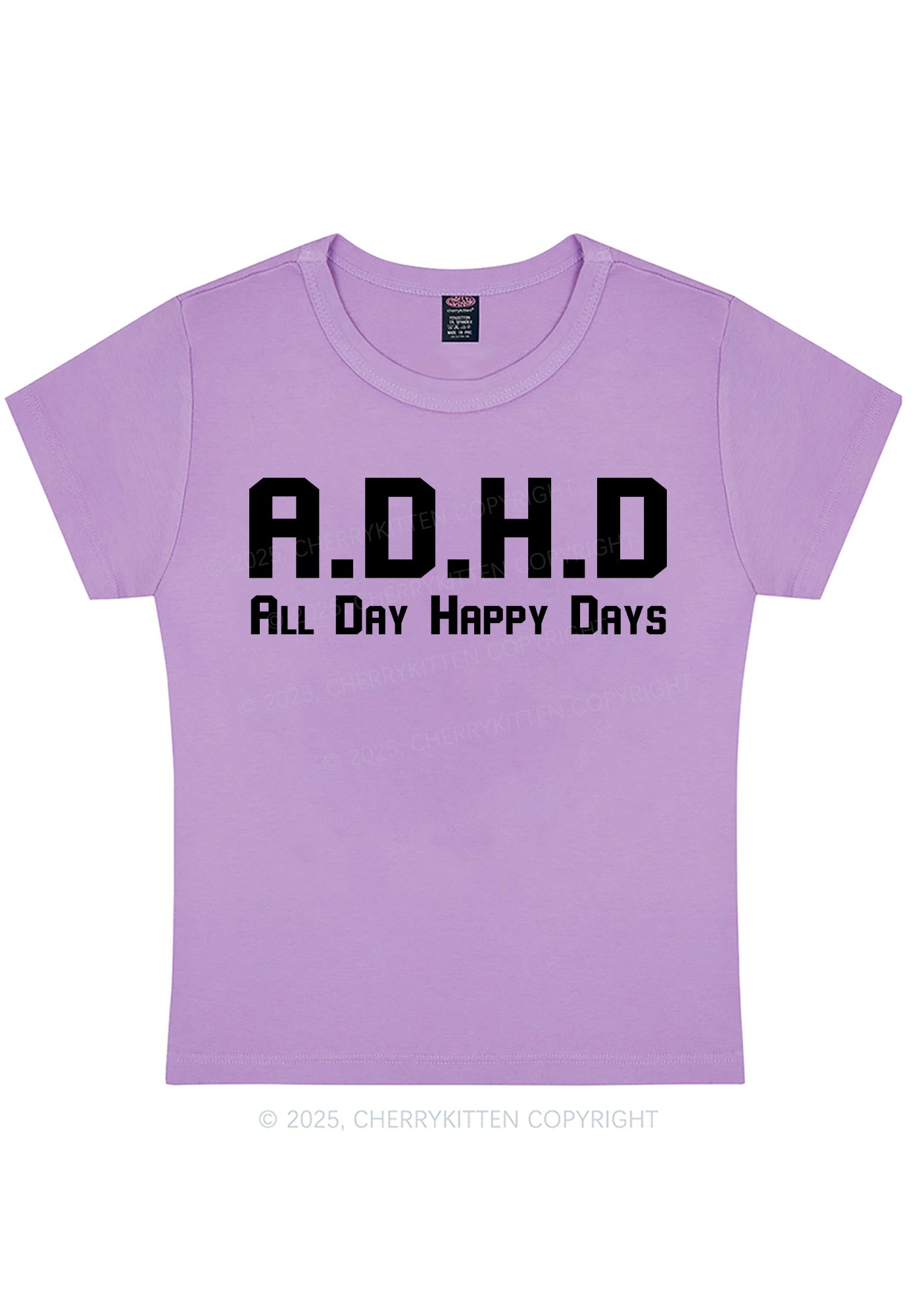 All Day Happy Days Y2K Baby Tee Cherrykitten