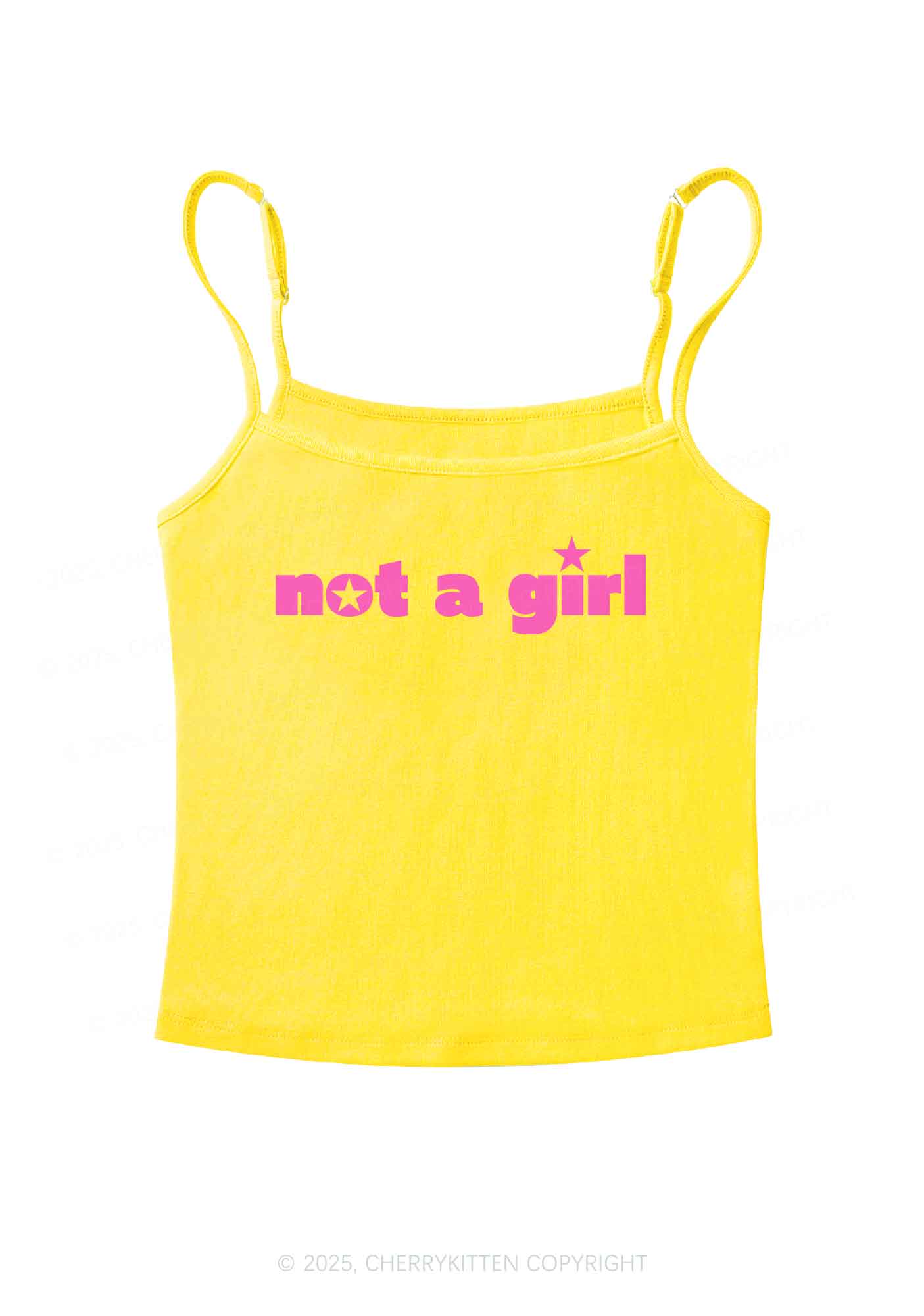 Not A Girl Y2K Spaghetti Strap Cami Cherrykitten