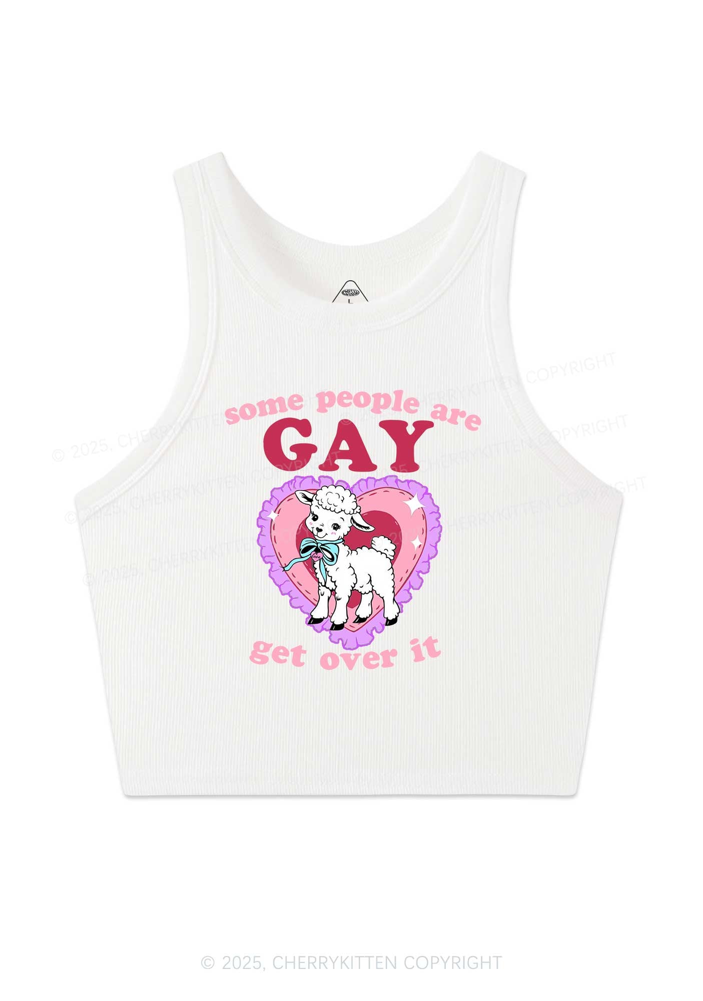 Some People Are Gay Pride Y2K Crop Tank Top Cherrykitten