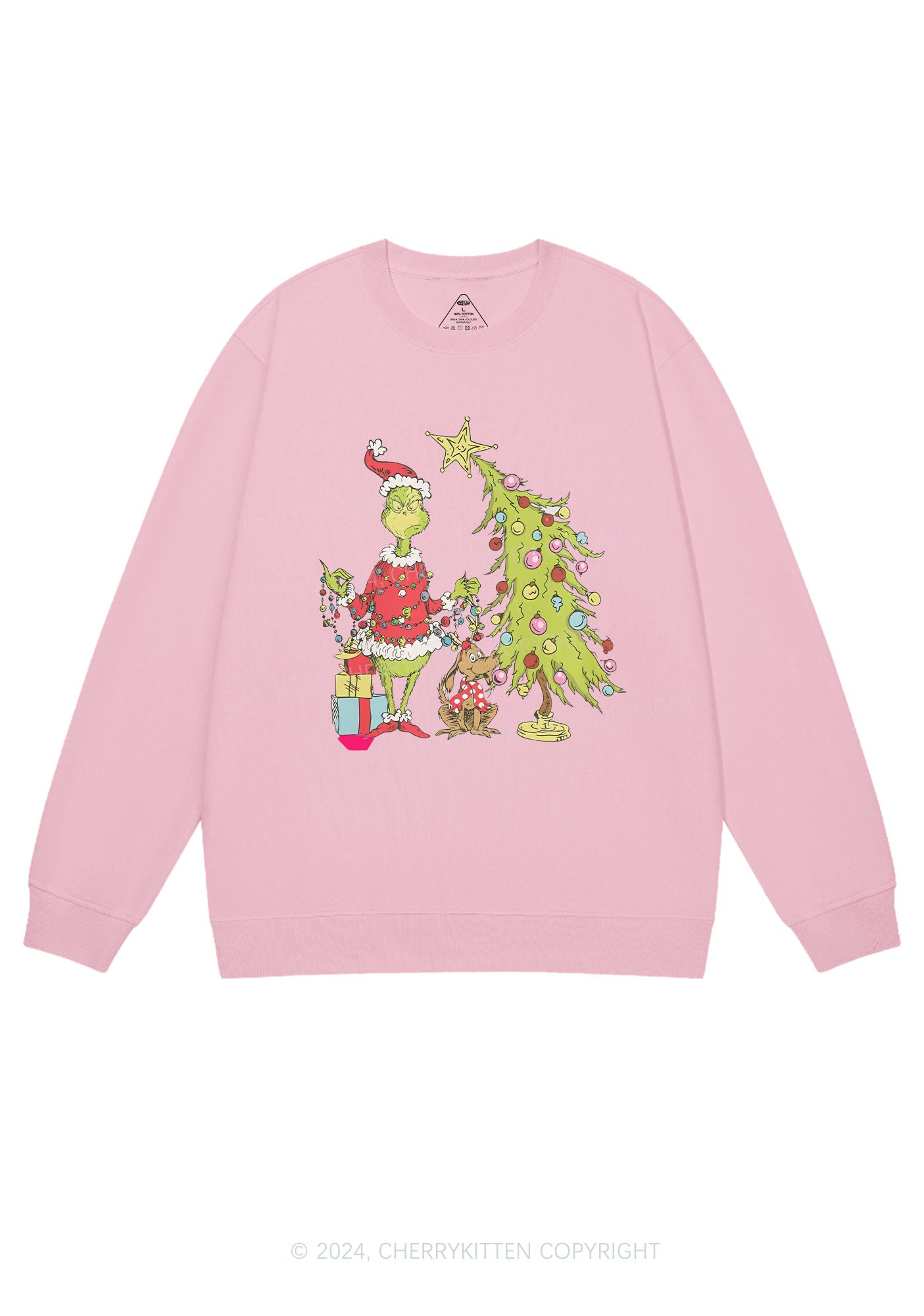 Christmas Tree Gift Y2K Sweatshirt Cherrykitten