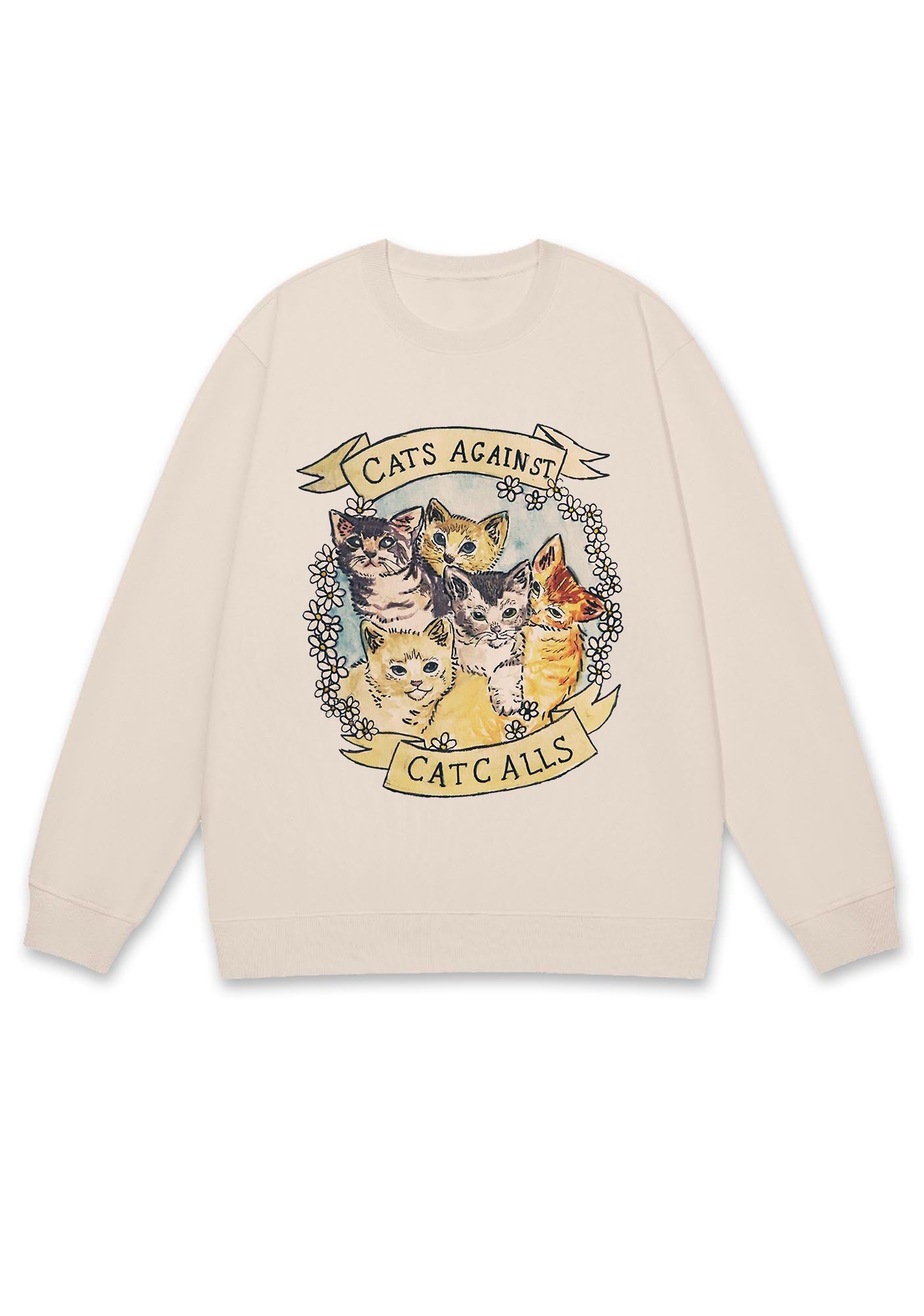 Cats Against Cat Calls Y2K Sweatshirt