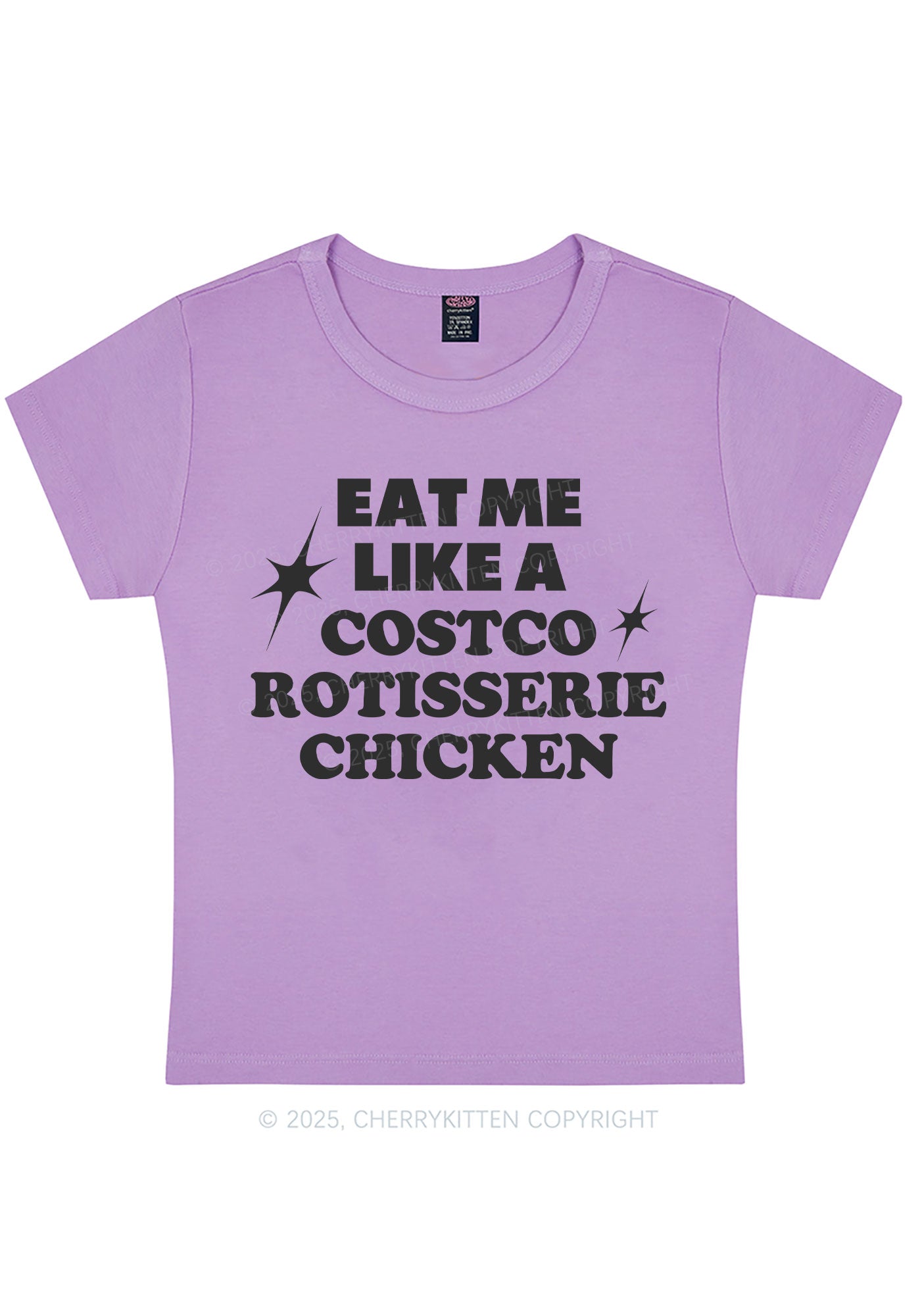 Eat Me Like Chicken Y2K Baby Tee Cherrykitten