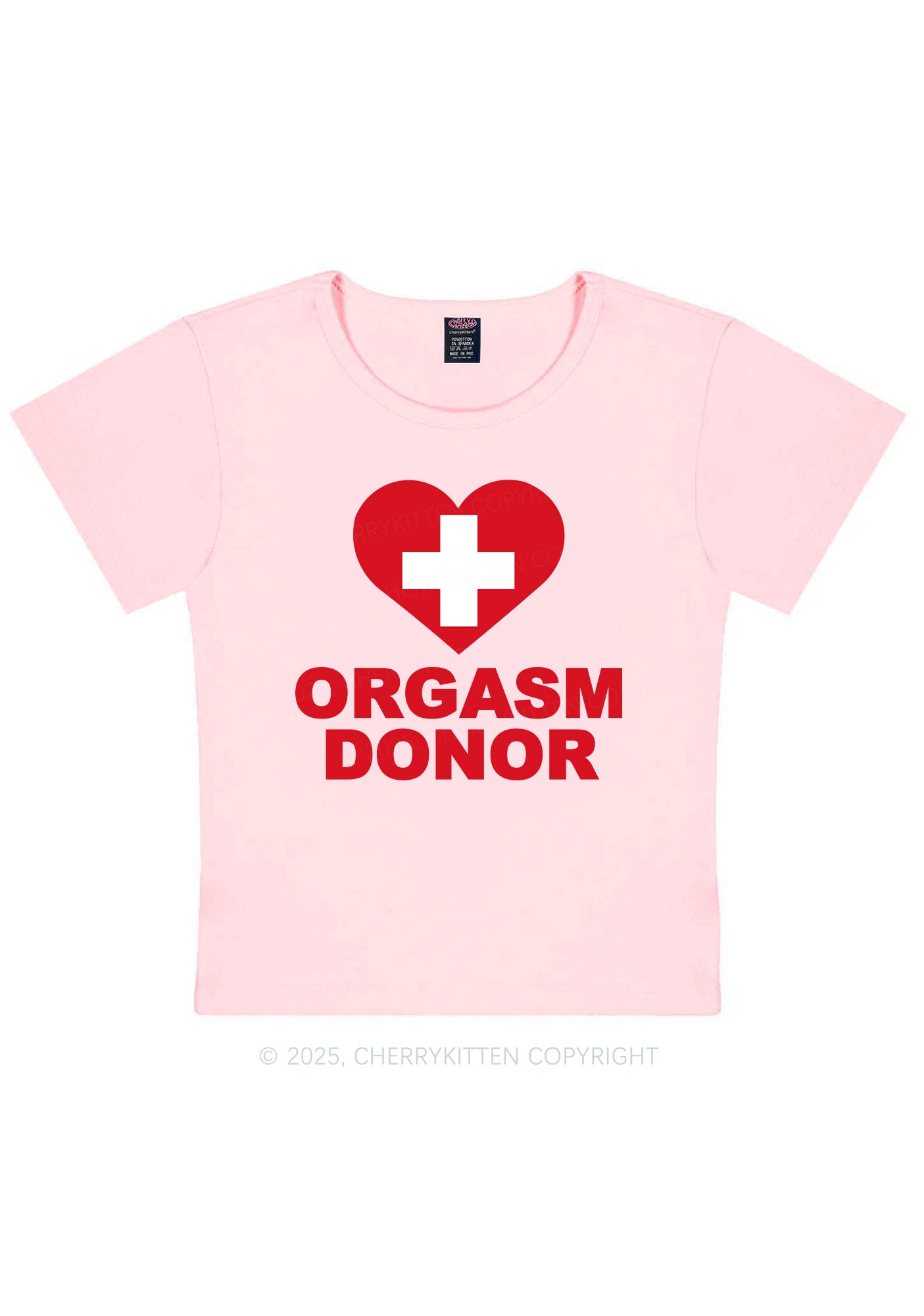 Orgxsm Donor Y2K Baby Tee Cherrykitten