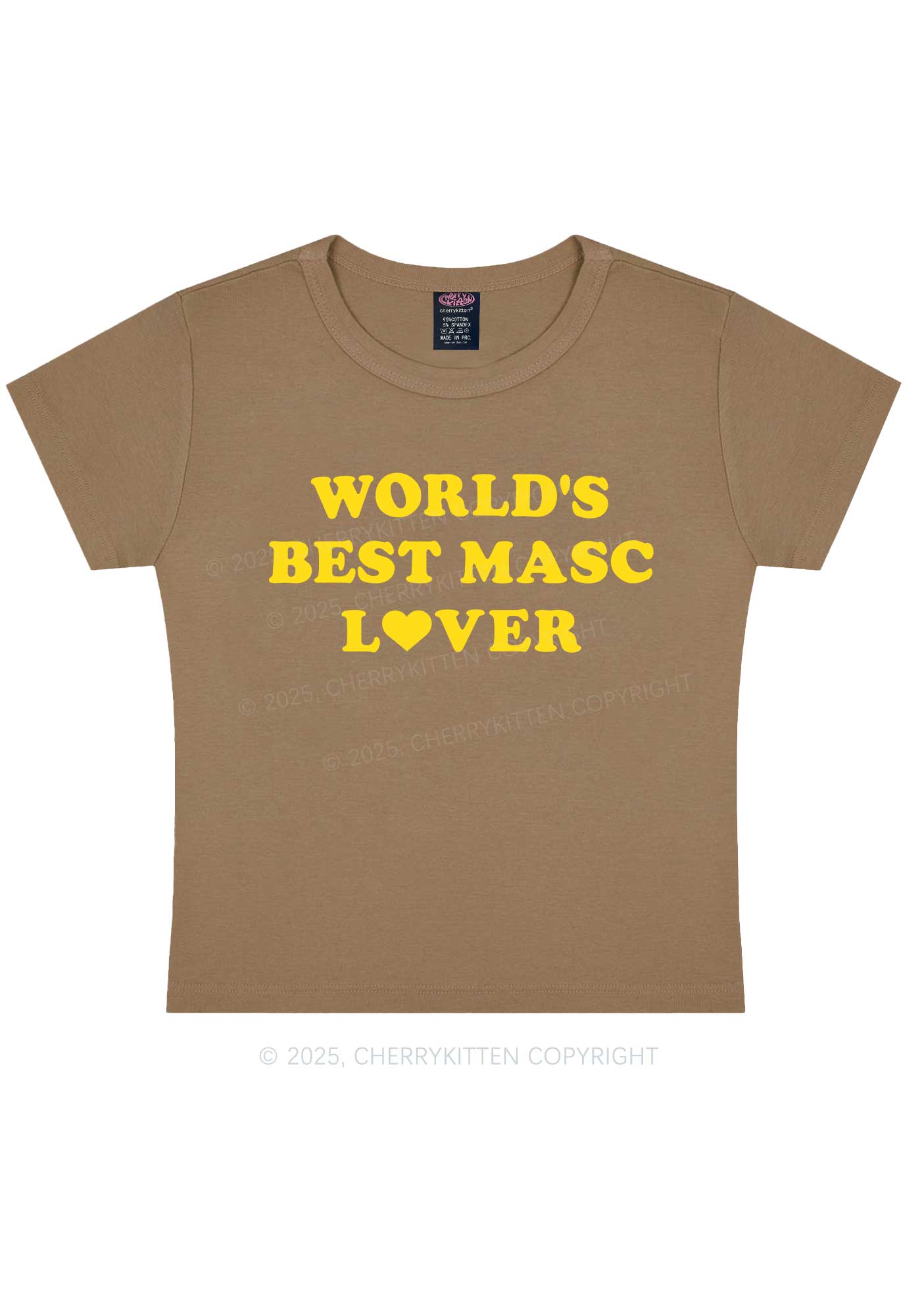 Worlds Best Masc Lover Pride Y2K Baby Tee Cherrykitten