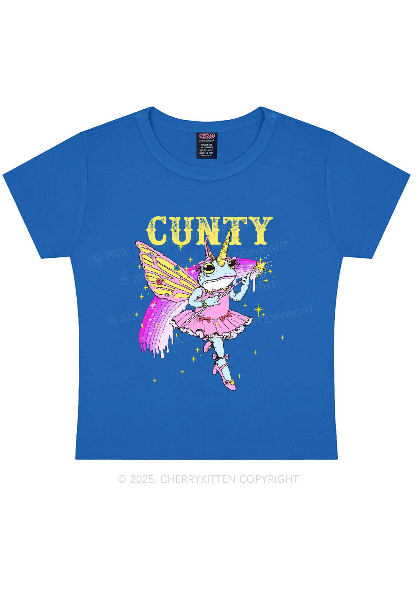 Cxxty Fairy Frog Y2K Baby Tee Cherrykitten