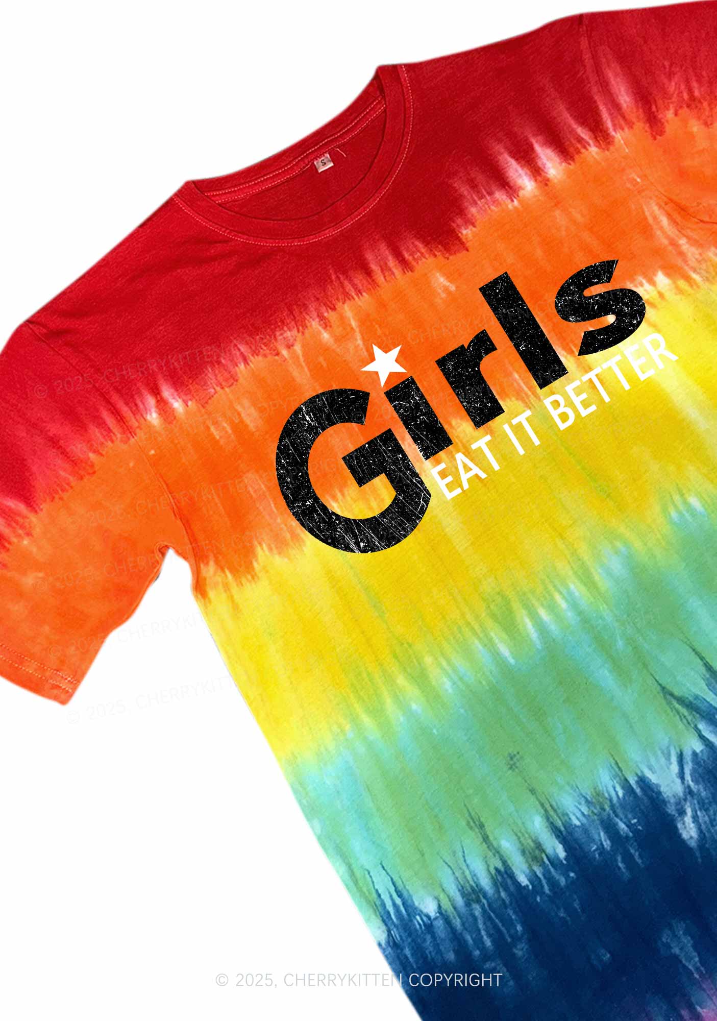 Girls Eat It Better Y2K Tie Dye Shirts Cherrykitten