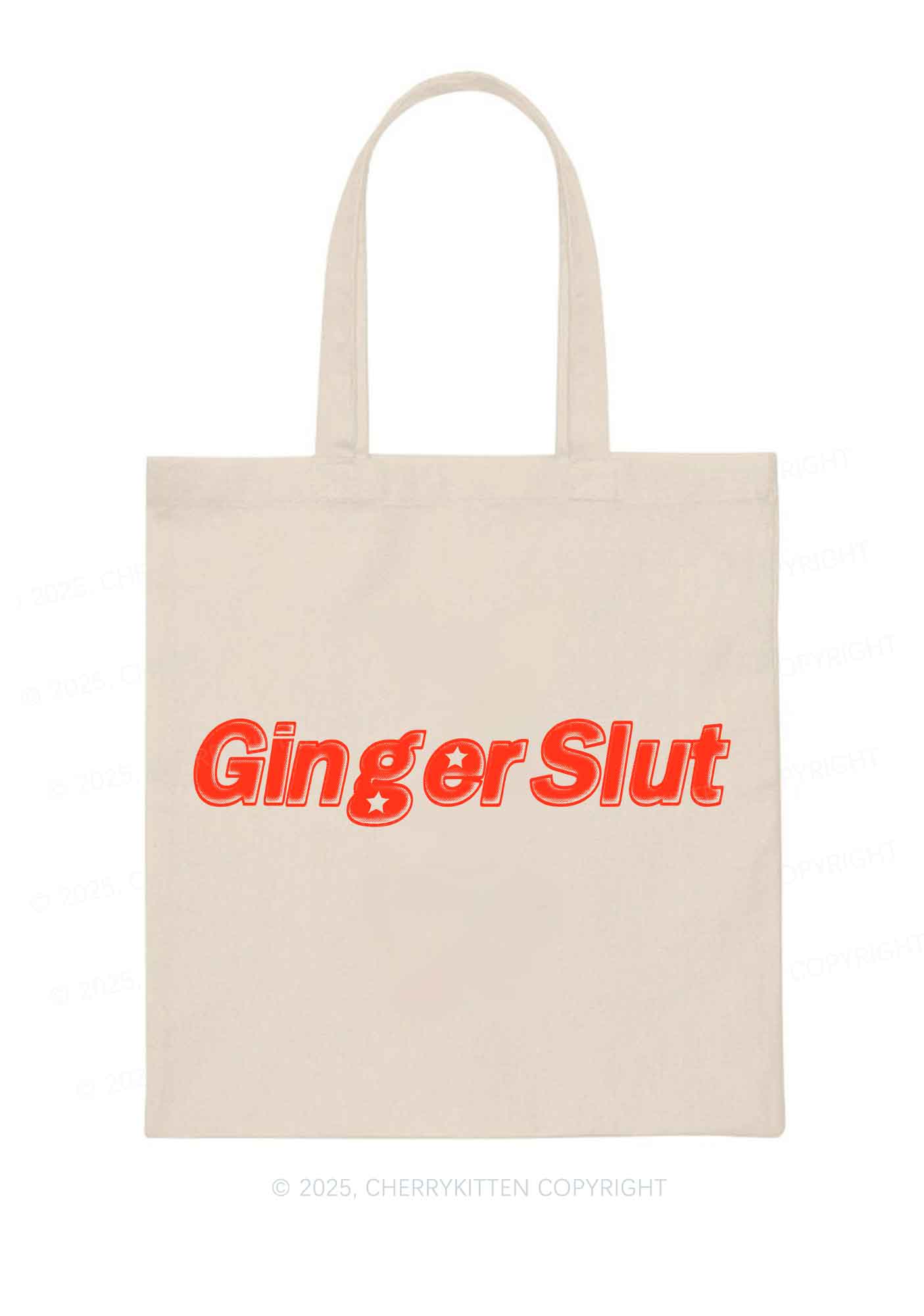 Ginger Slxt Y2K Canvas Tote Bag Cherrykitten