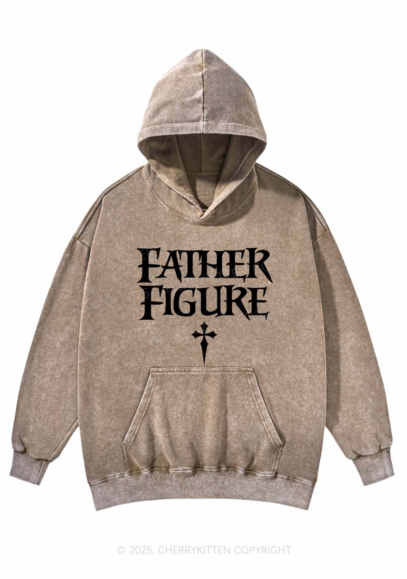 Halloween Father Figure Y2K Washed Hoodie Cherrykitten
