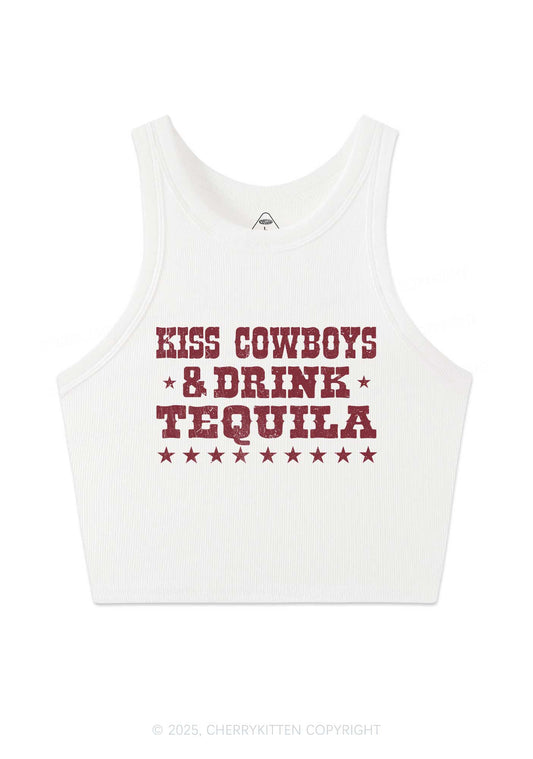 Kiss Cowboys Y2K Crop Tank Top Cherrykitten