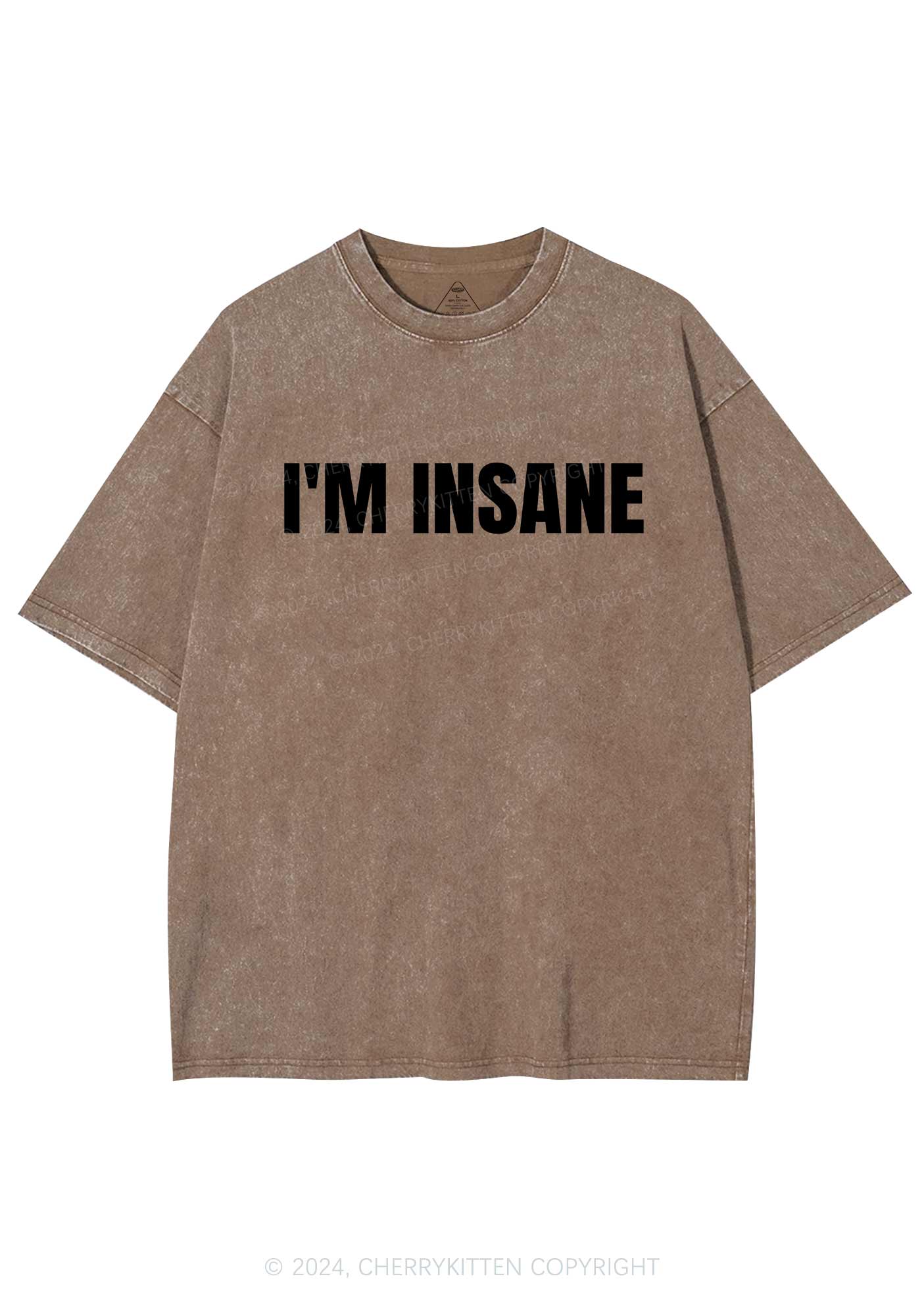 Im Insane Y2K Valentine's Day Washed Tee Cherrykitten