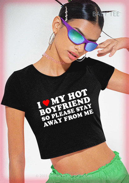 I Love My Hot BF&GF Y2K Valentine's Day Shirt Cherrykitten