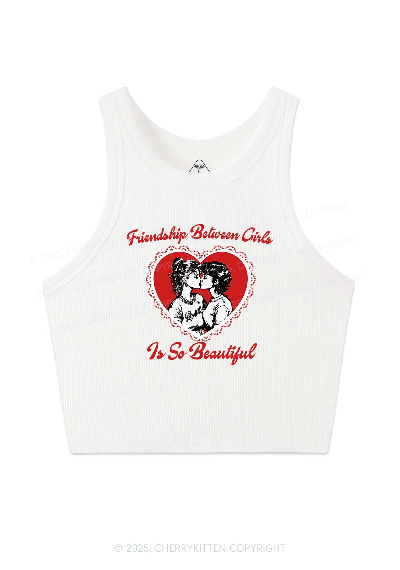 Friendship Between Girls Pride Y2K Crop Tank Top Cherrykitten