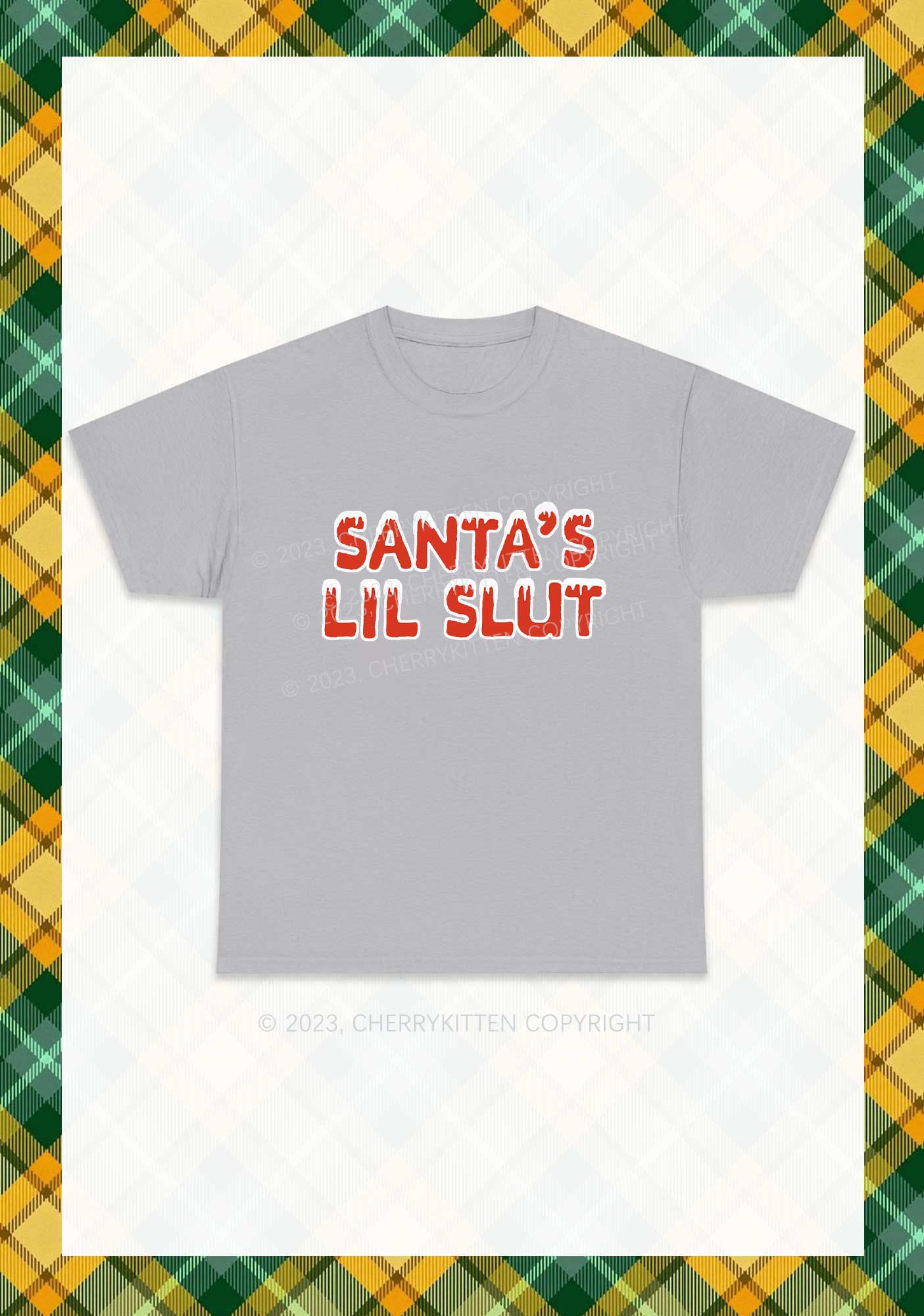 Santa's Lil Slxt Christmas Y2K Chunky Shirt Cherrykitten