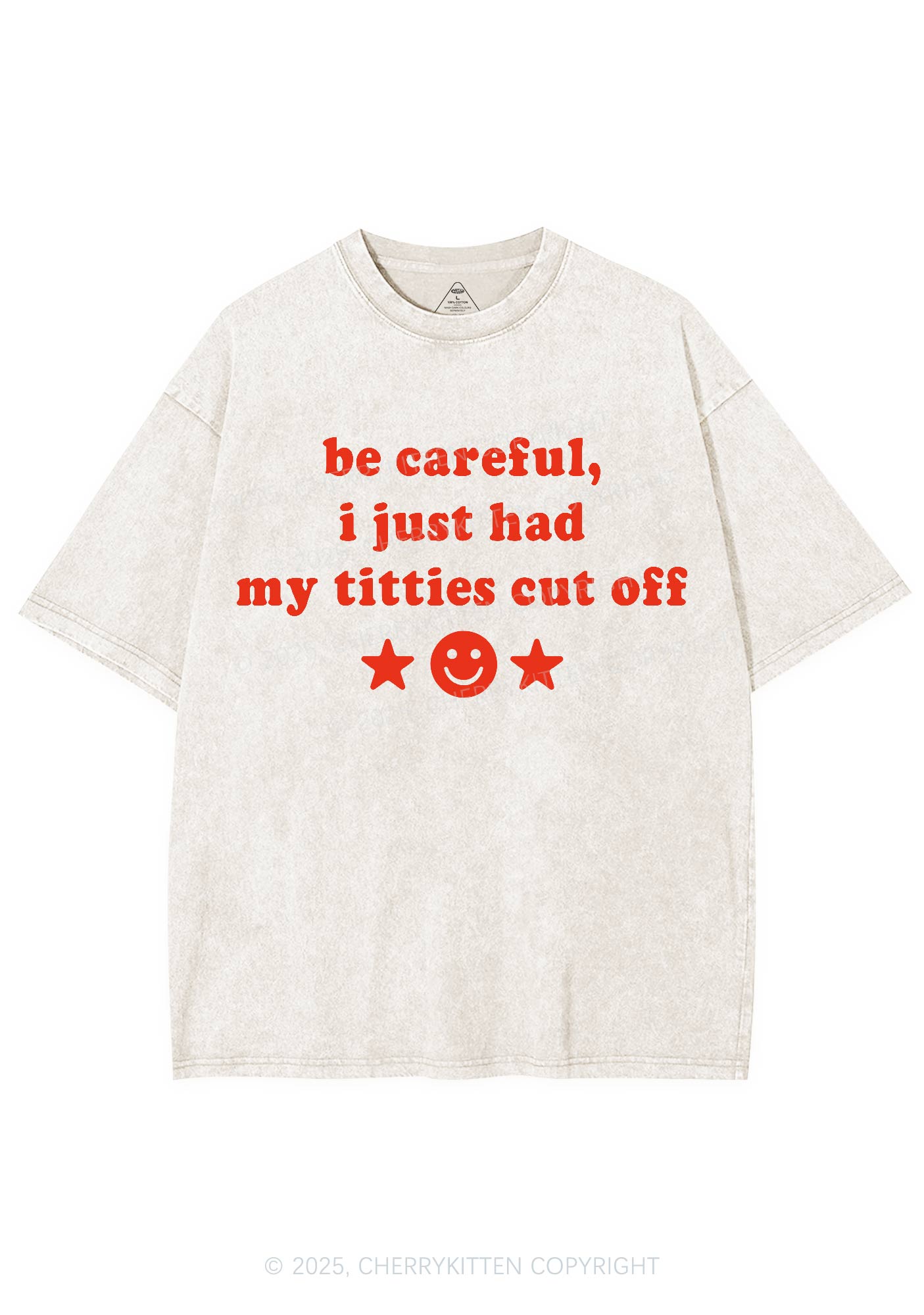 Just Had Txtties Cut Off Pride Y2K Shirts Washed Tee Cherrykitten