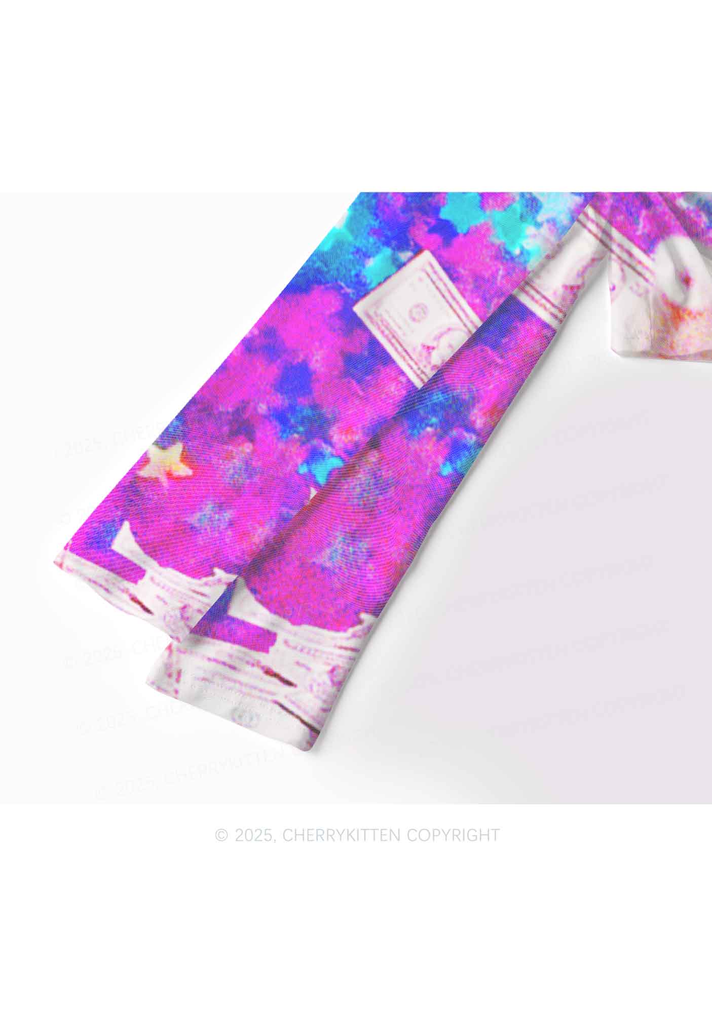 Pole Dancing Raccoon Y2K Mesh Long Sleeve Crop Top Cherrykitten