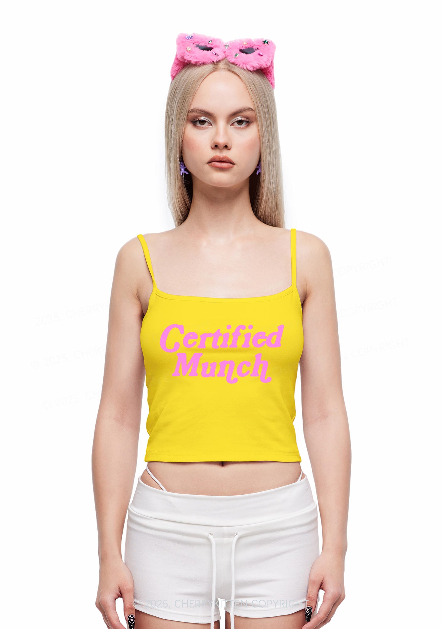 Certified Munch Y2K Spaghetti Strap Cami Cherrykitten