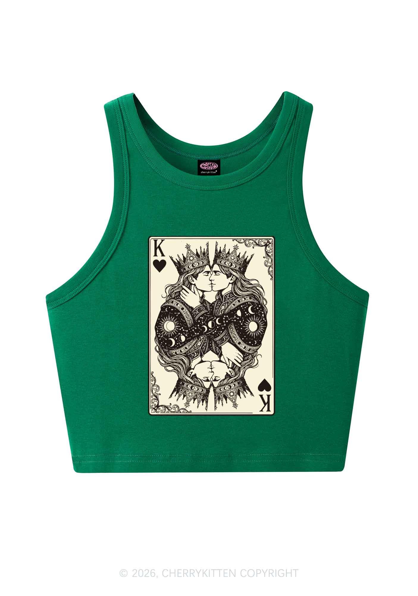 Kings Kissing Pride Y2K Crop Tank Top Cherrykitten