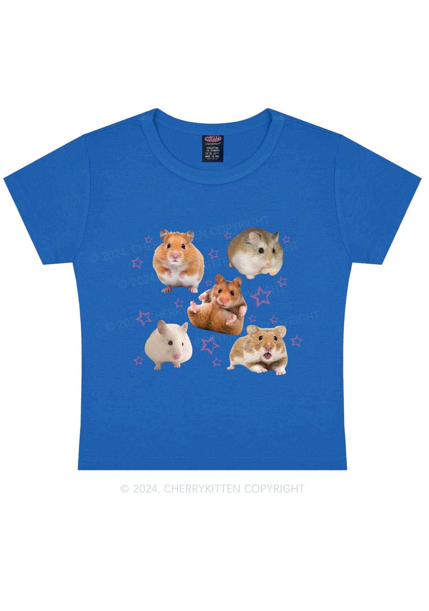 Cute Hamsters Y2K Baby Tee Cherrykitten