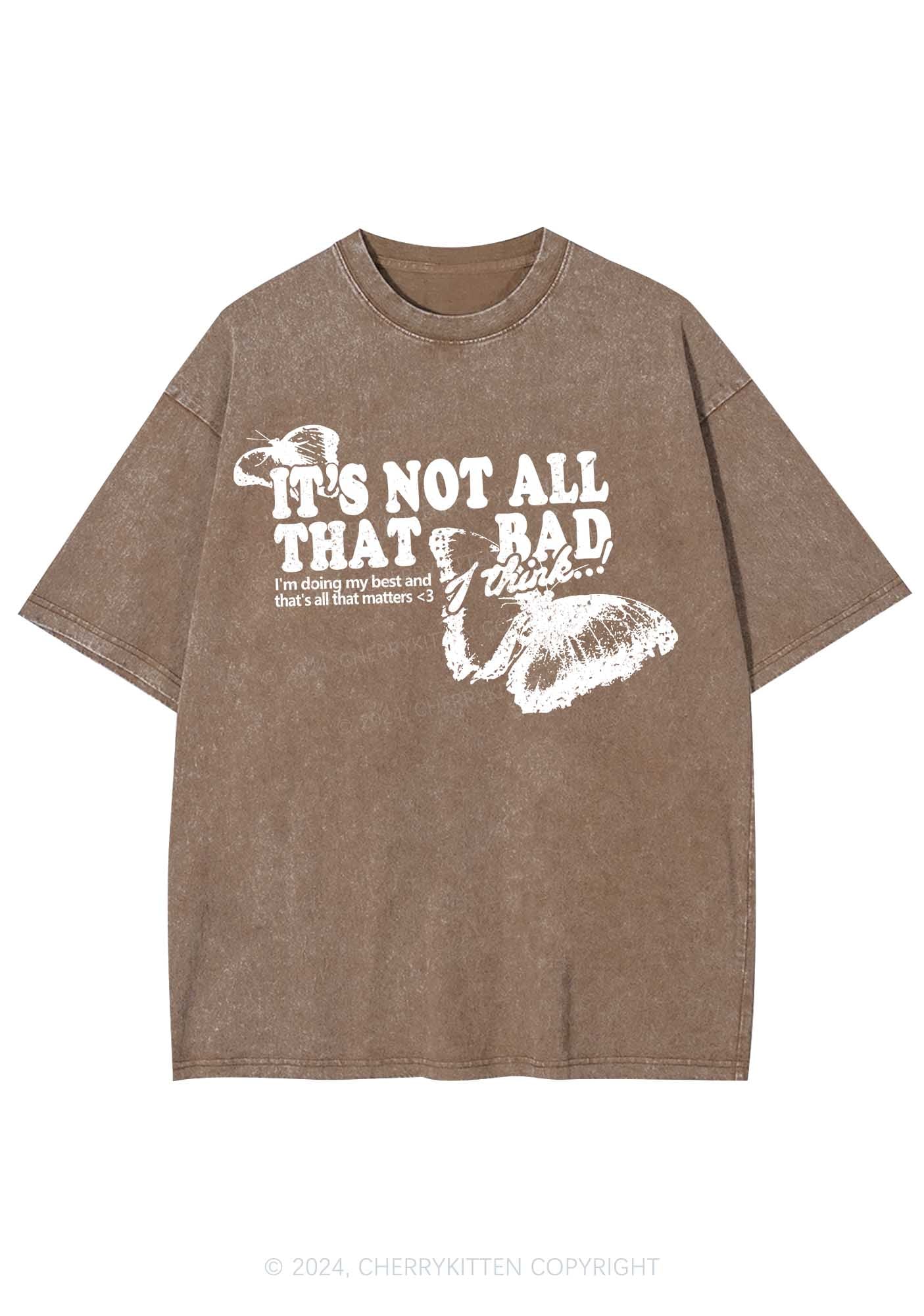 It's Not All That Bad Y2K Washed Tee Cherrykitten