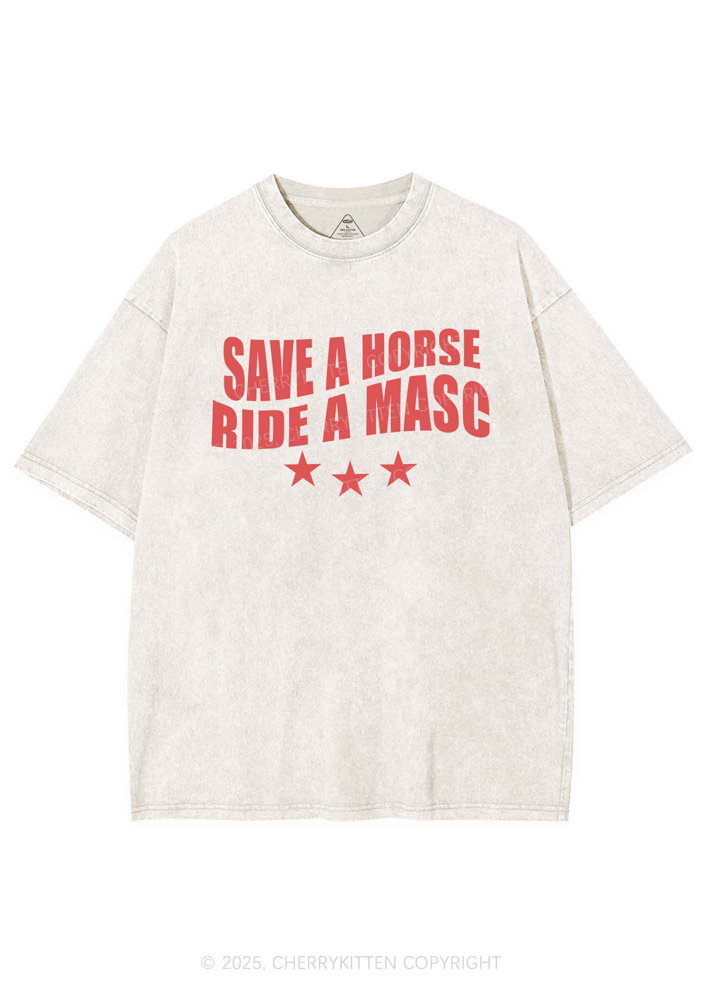 Ride A Masc Pride Y2K Shirts Washed Tee Cherrykitten