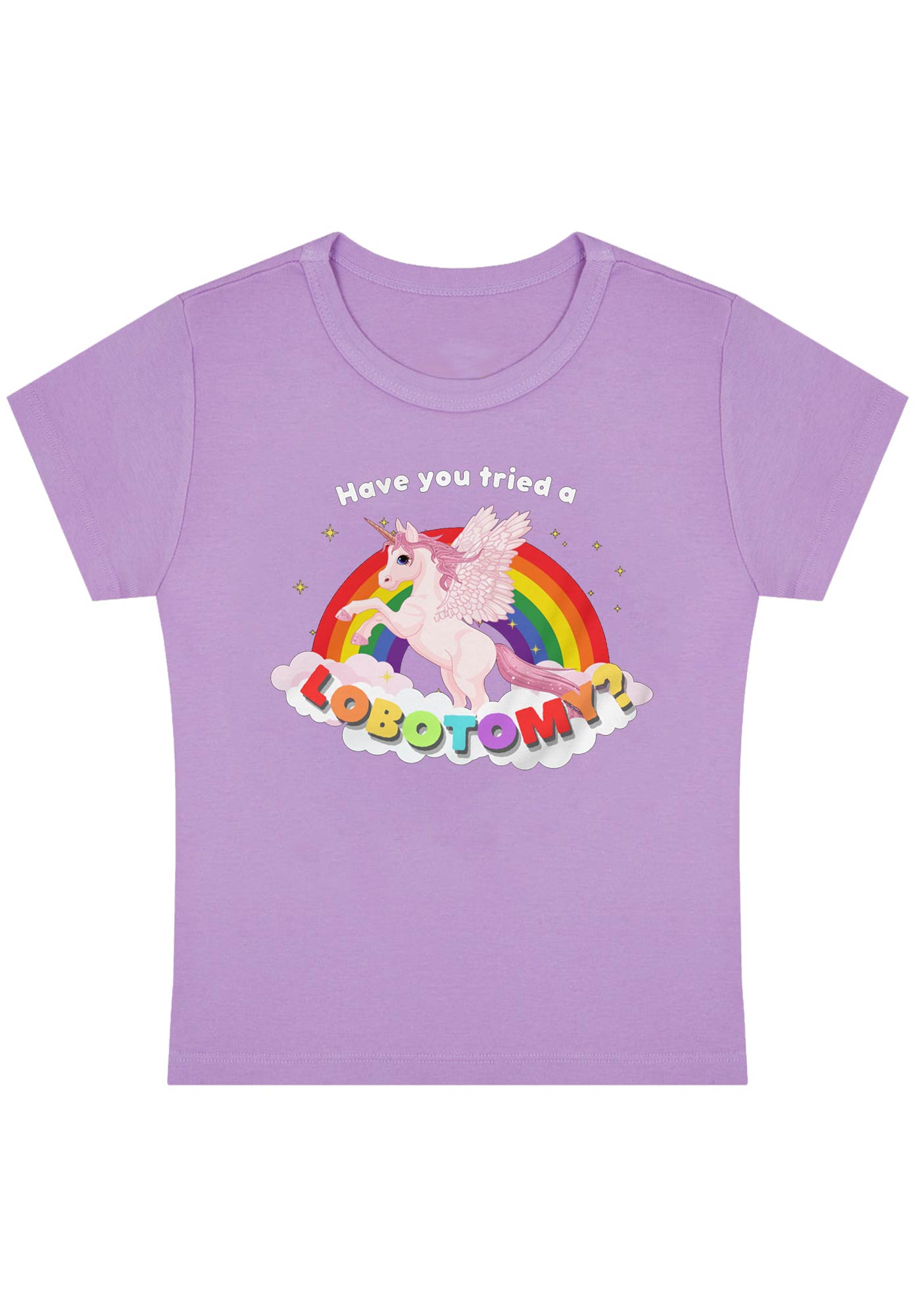 Curvy Have You Tried A Lobotomy Baby Tee