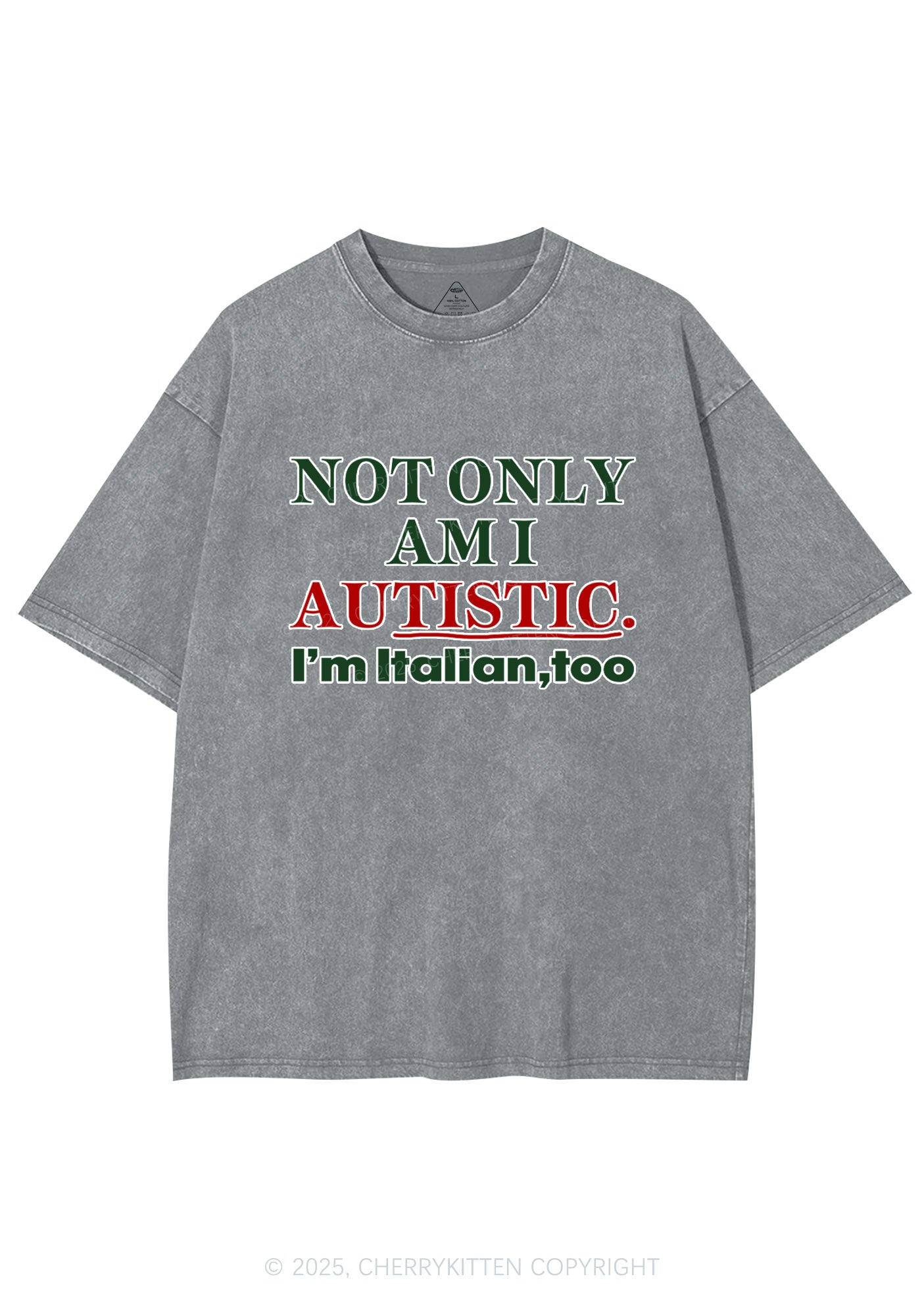 Not Only Autistic Y2K Shirts Washed Tee Cherrykitten