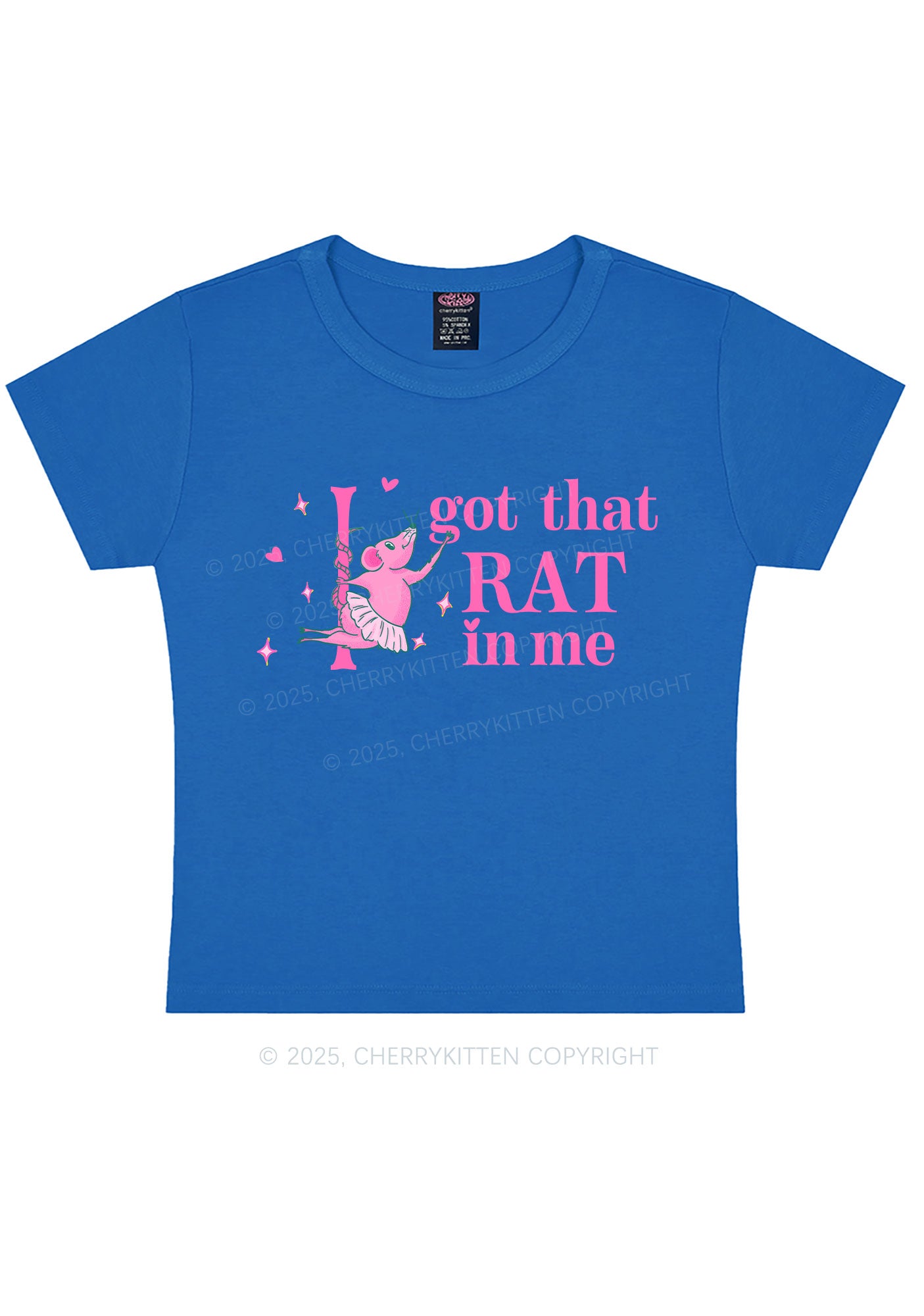 Got Rat In Me Y2K Baby Tee Cherrykitten