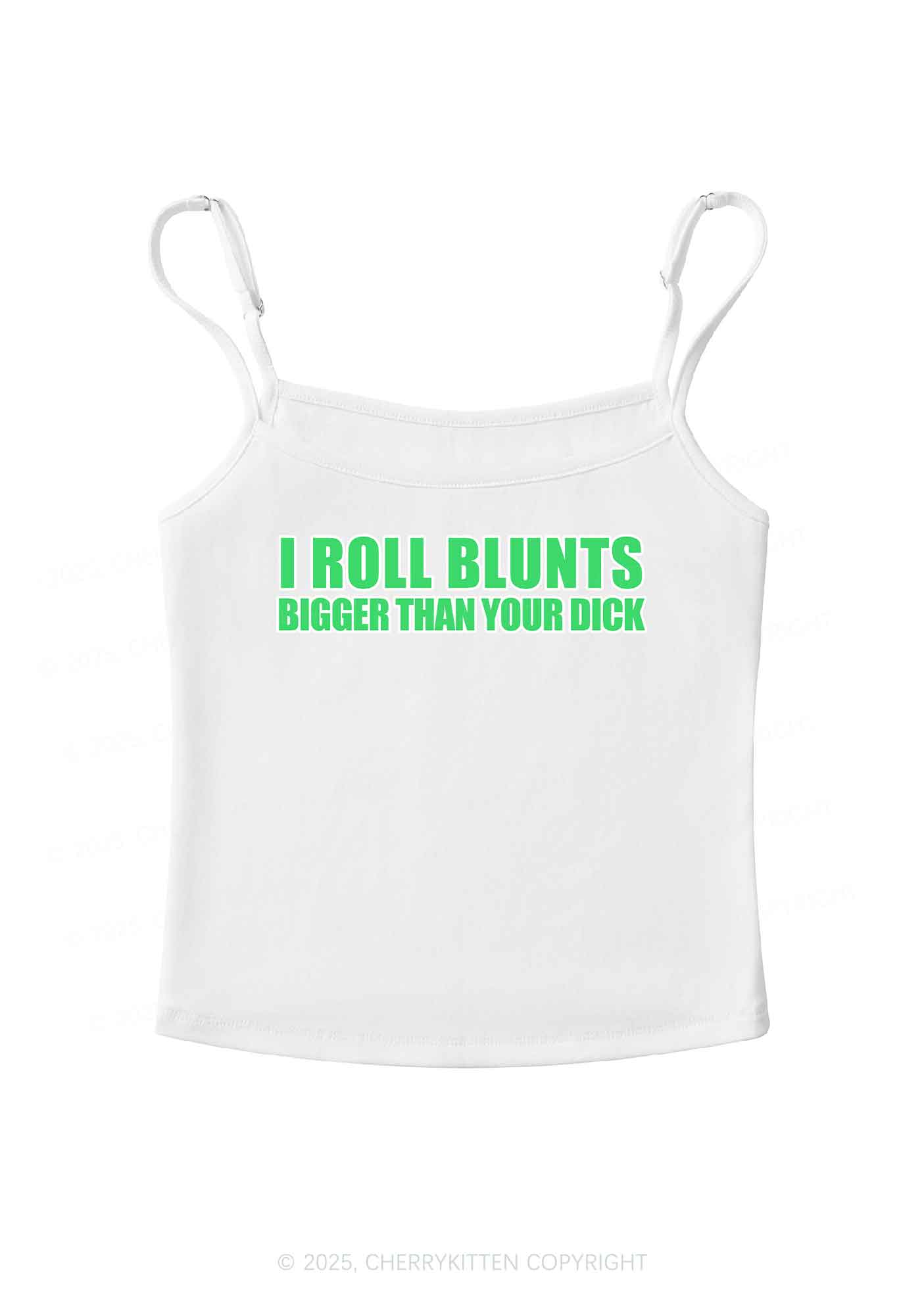 I Roll Blunts Y2K Spaghetti Strap Cami Cherrykitten