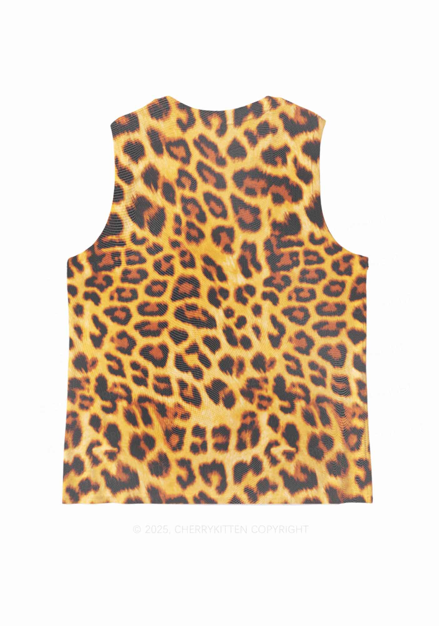 Cxxt Leopard Y2K Mesh Muscle Tank Cherrykitten